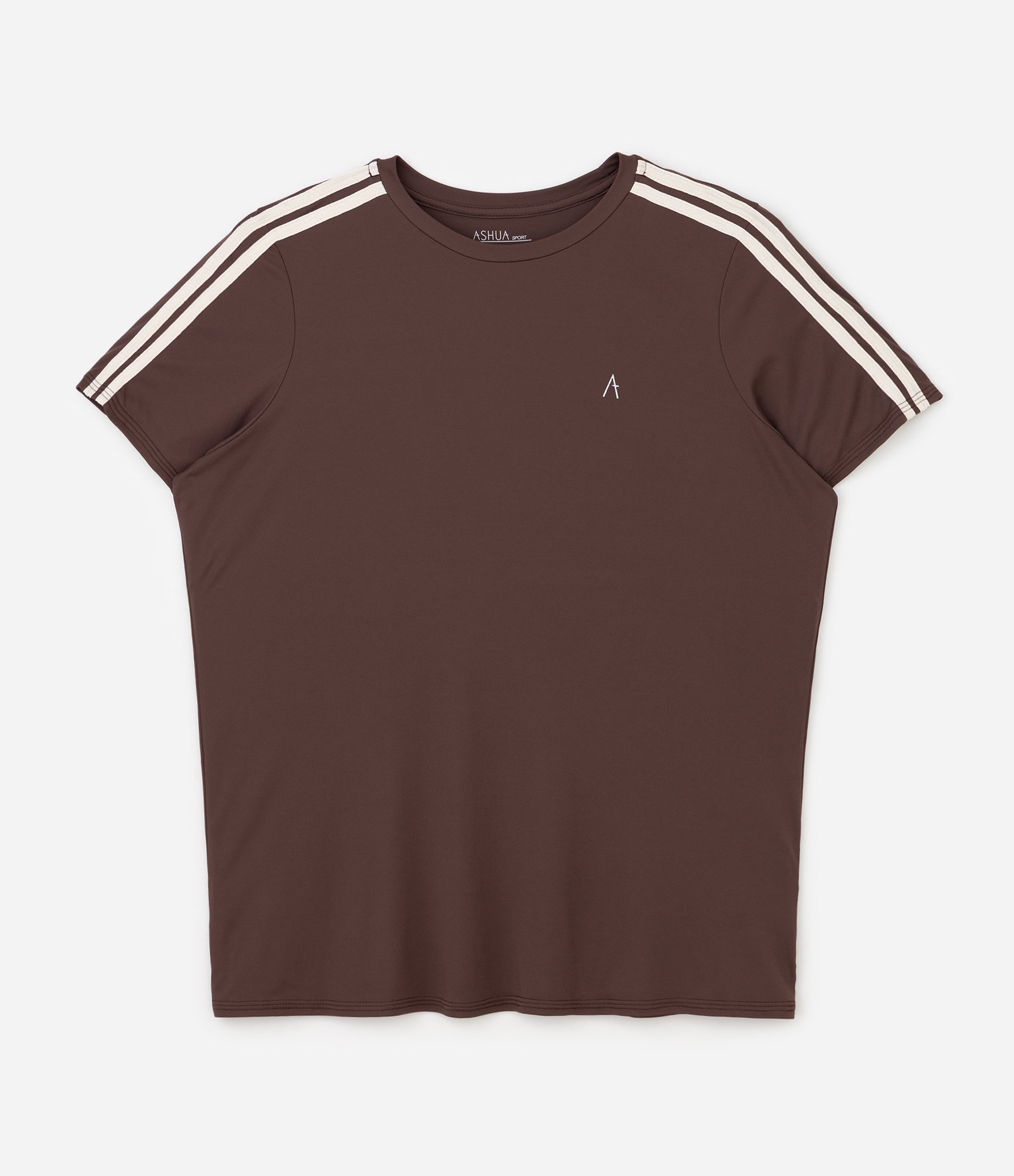 Camiseta Esportiva Tecnologia Dry Curve e Plus Size Marrom 1