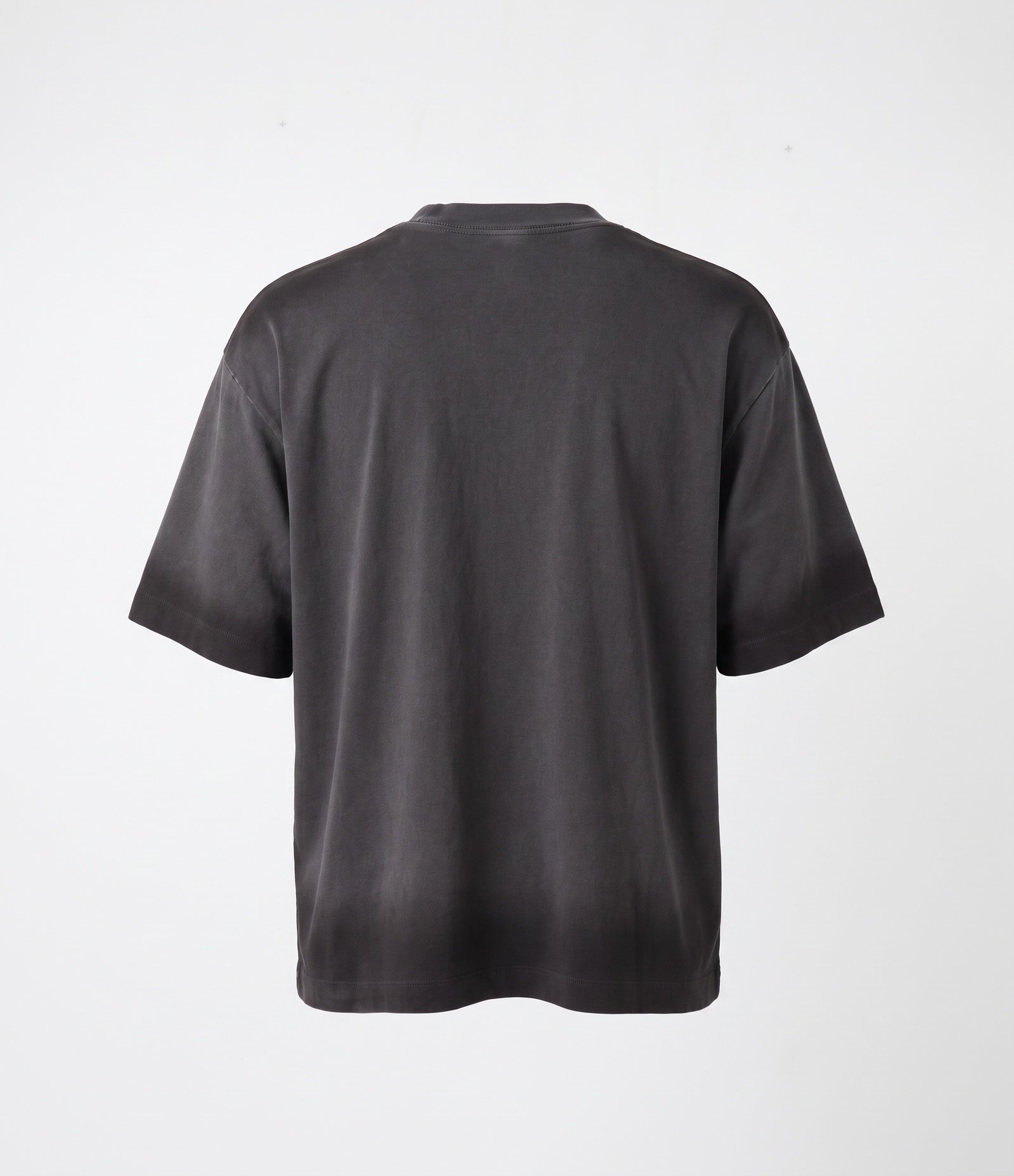 Camiseta Boxy em Algodão com Efeito Spray Preto 6
