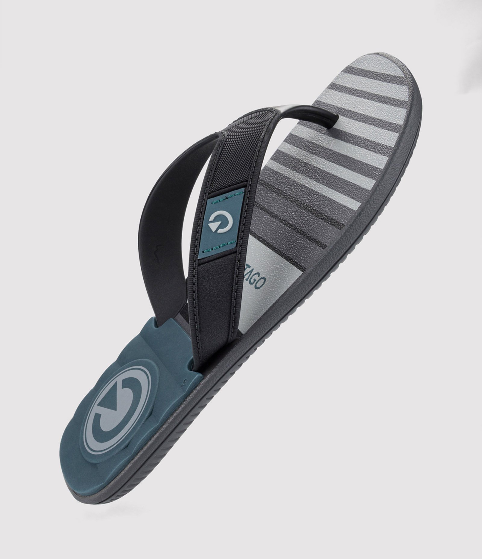 Chinelo Cartago Dakar com Estampa Listrada Azul 4