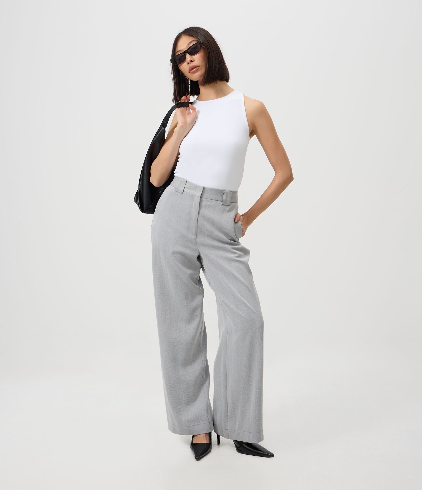 Blusa em Poliamida com Gola Redonda Branco 2