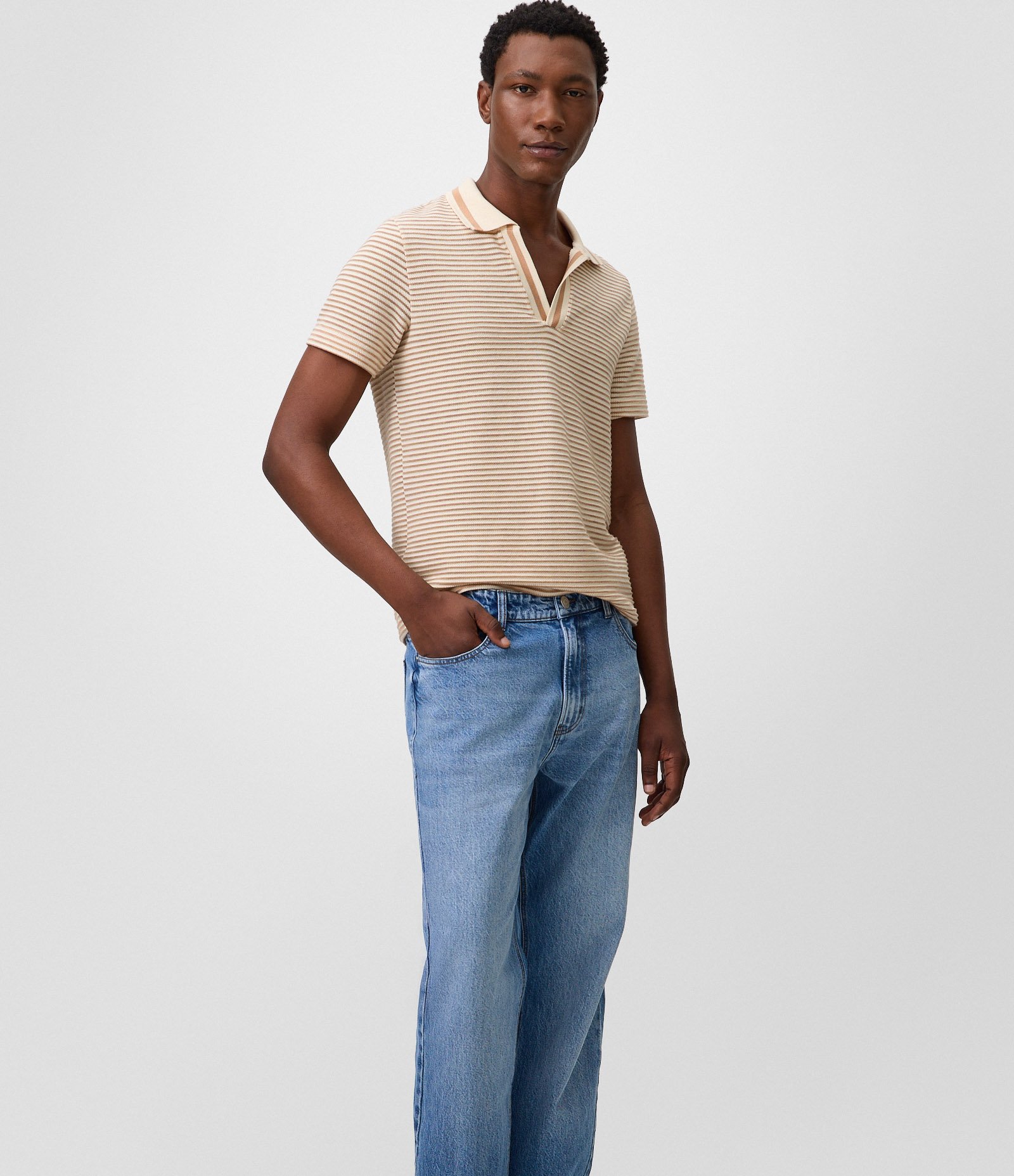 Calça Reta em Jeans com Lavagem Vintage Azul 4