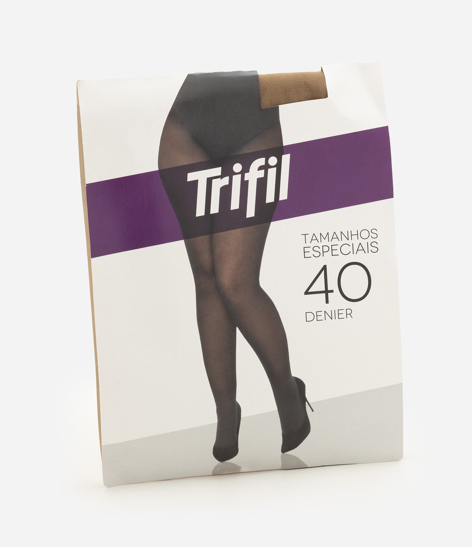 Meia Calça Fio 40 Opaca Curve & Plus Size Marrom 1