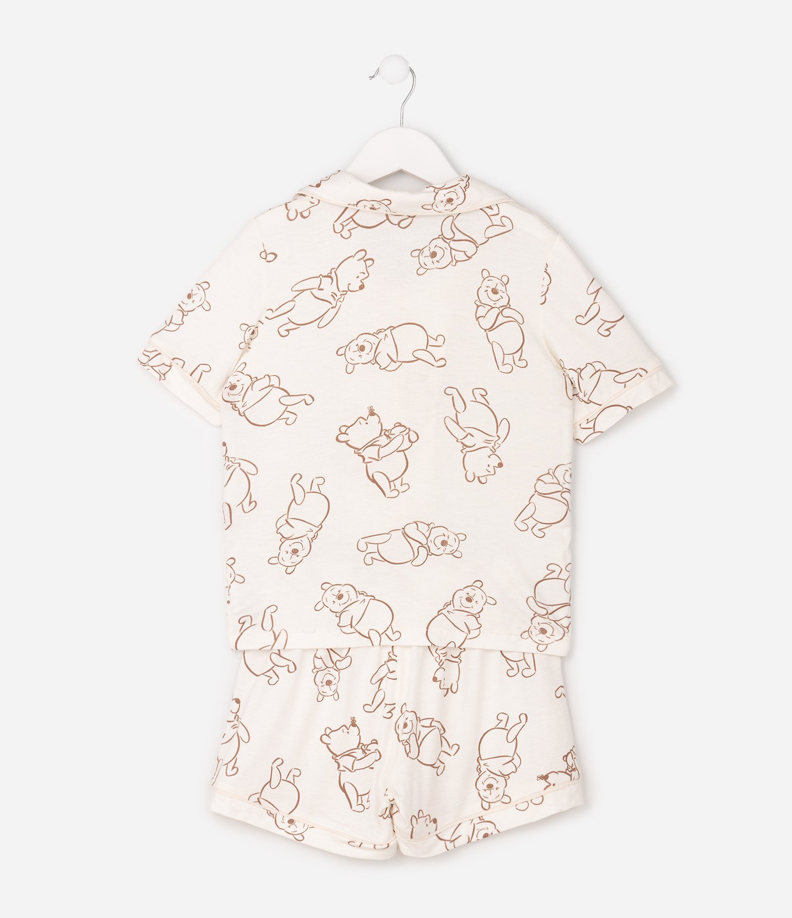 Pijama Americano Infantil Estampa Ursinho Pooh - Tam 4 a 12 Anos Bege 5