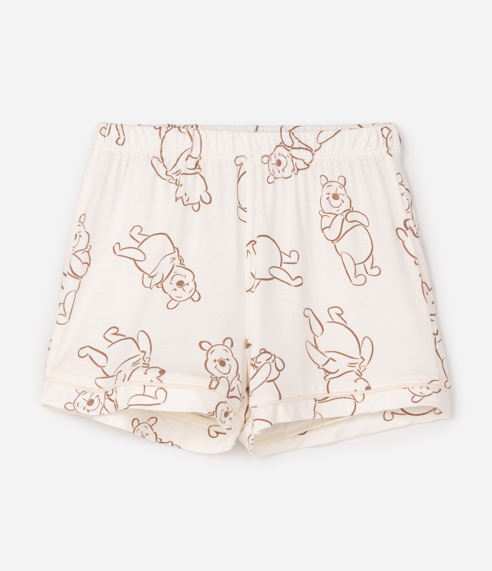 Pijama Americano Infantil Estampa Ursinho Pooh - Tam 4 a 12 Anos Bege 6