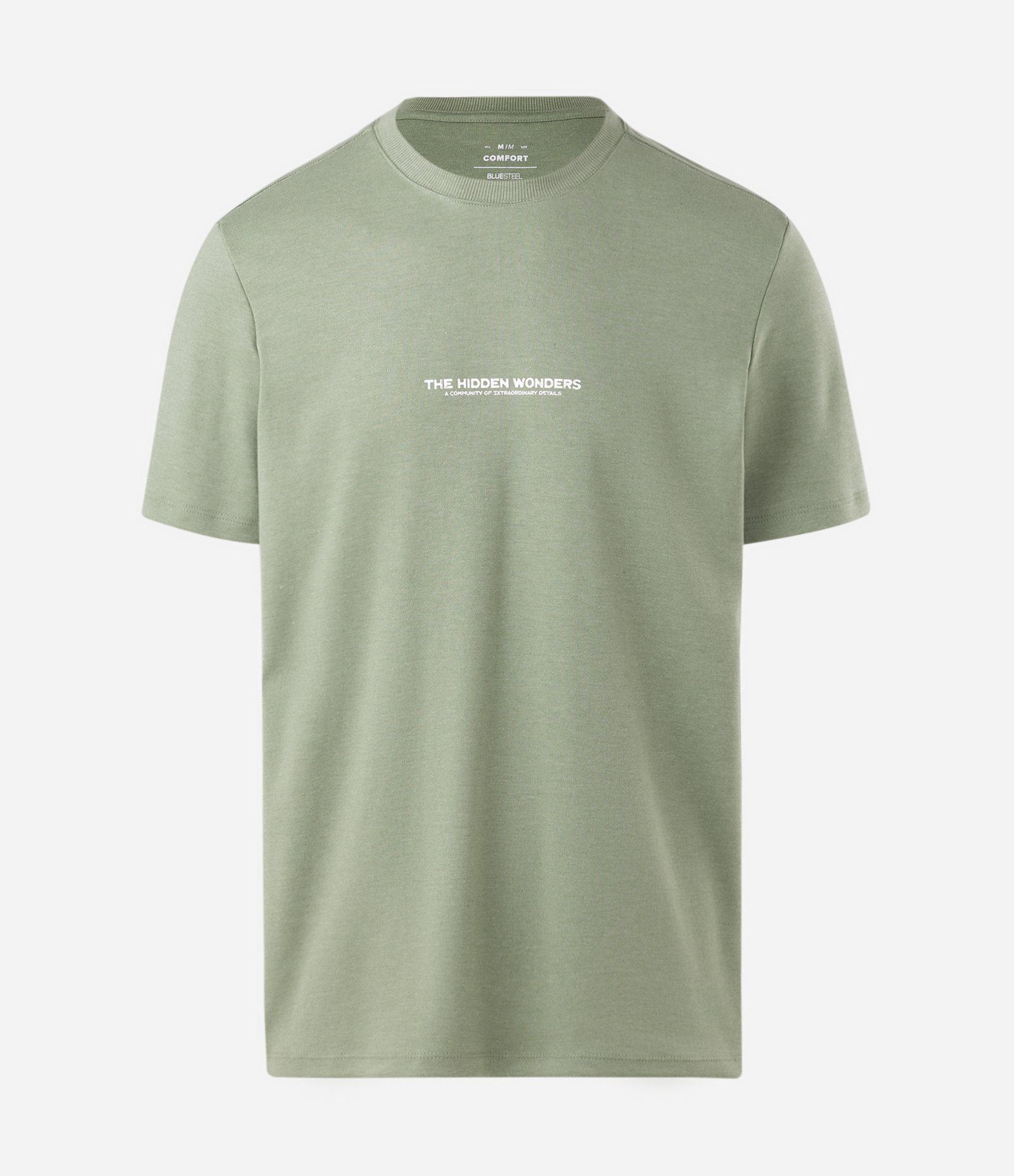 Camiseta Comfort com Lettering Hidden Wonders Outdoor Verde 5
