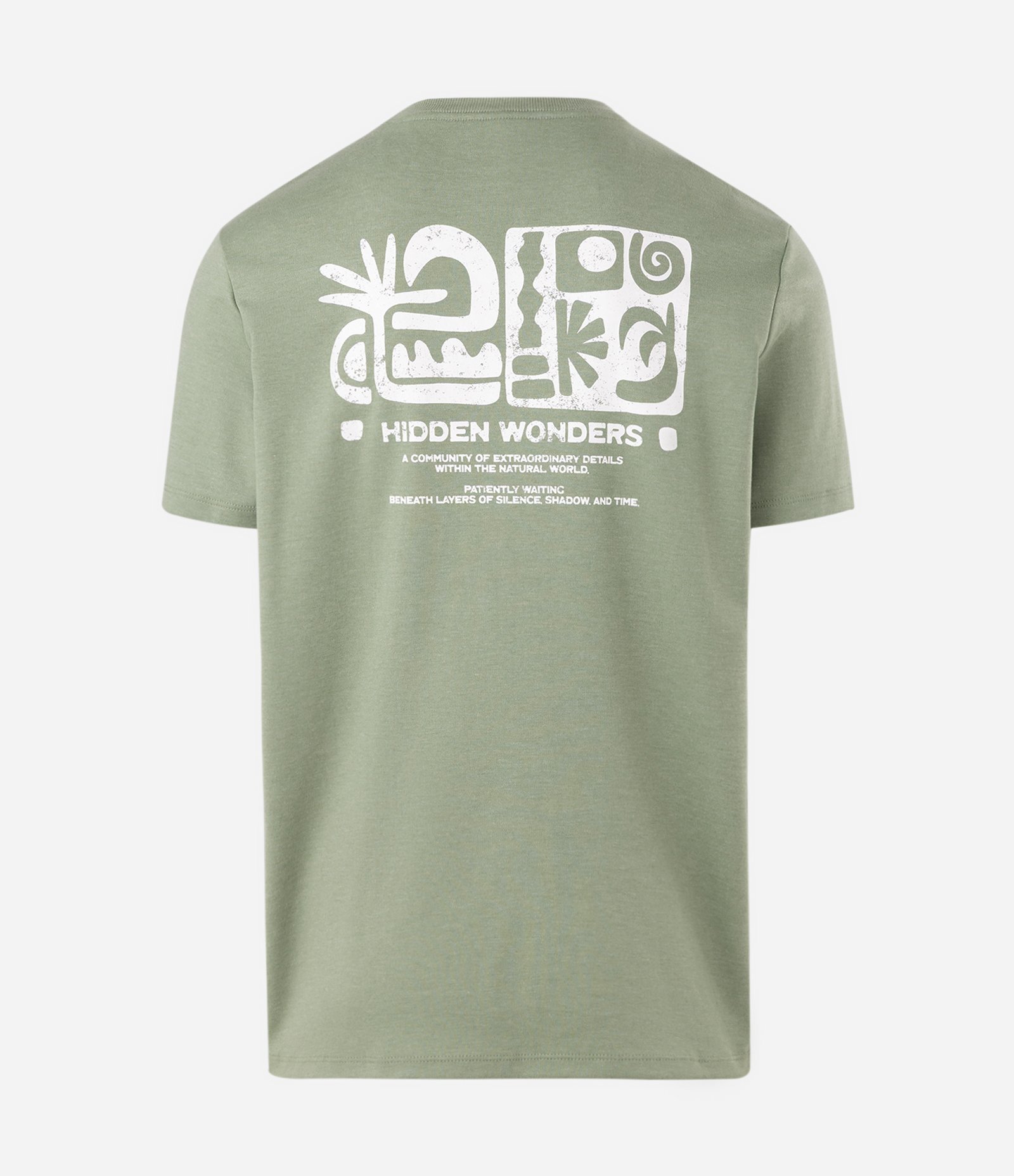 Camiseta Comfort com Lettering Hidden Wonders Outdoor Verde 6