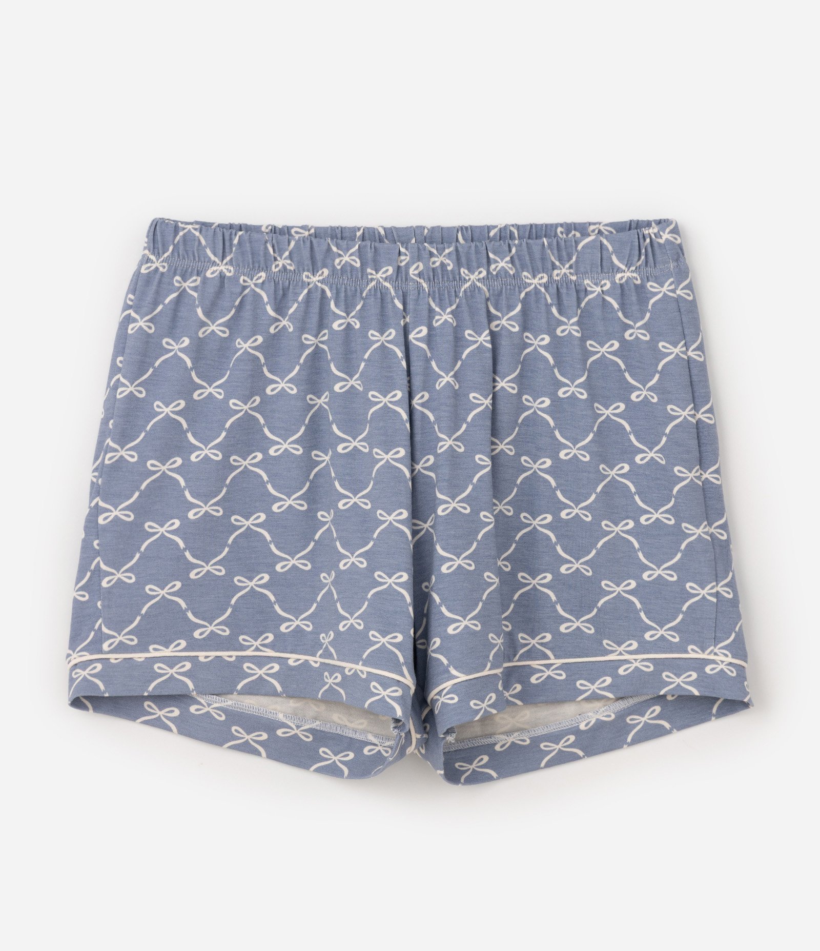 Pijama Americano Infantil Estampa Laços - Tam 7 a 14 Anos Azul 5