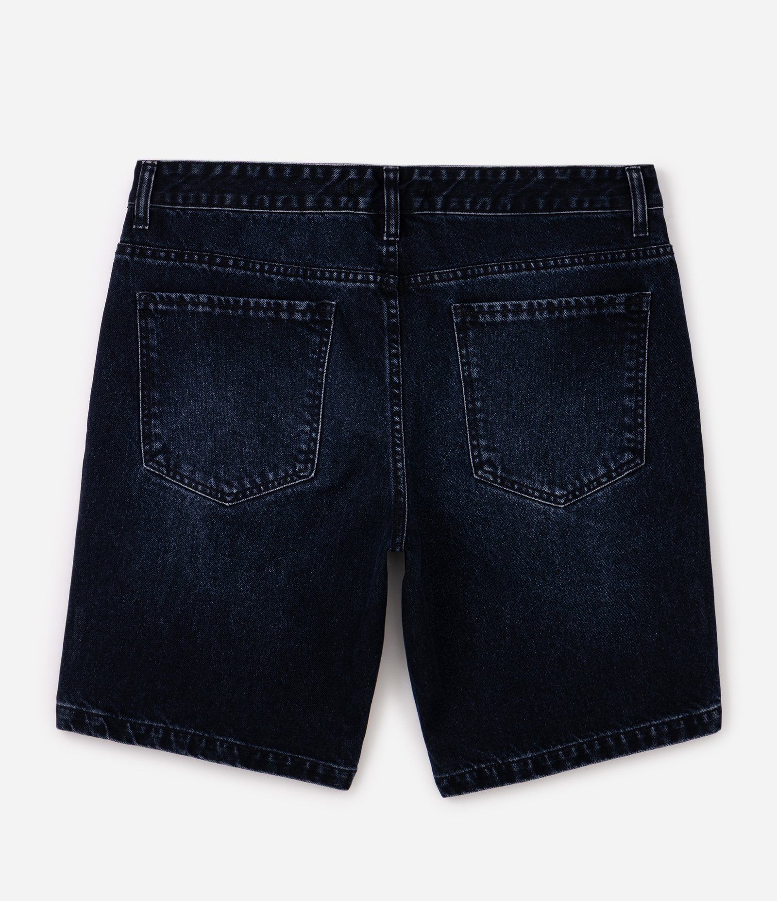 Bermuda Slim em Jeans com Bolsos Funcionais Preto 7