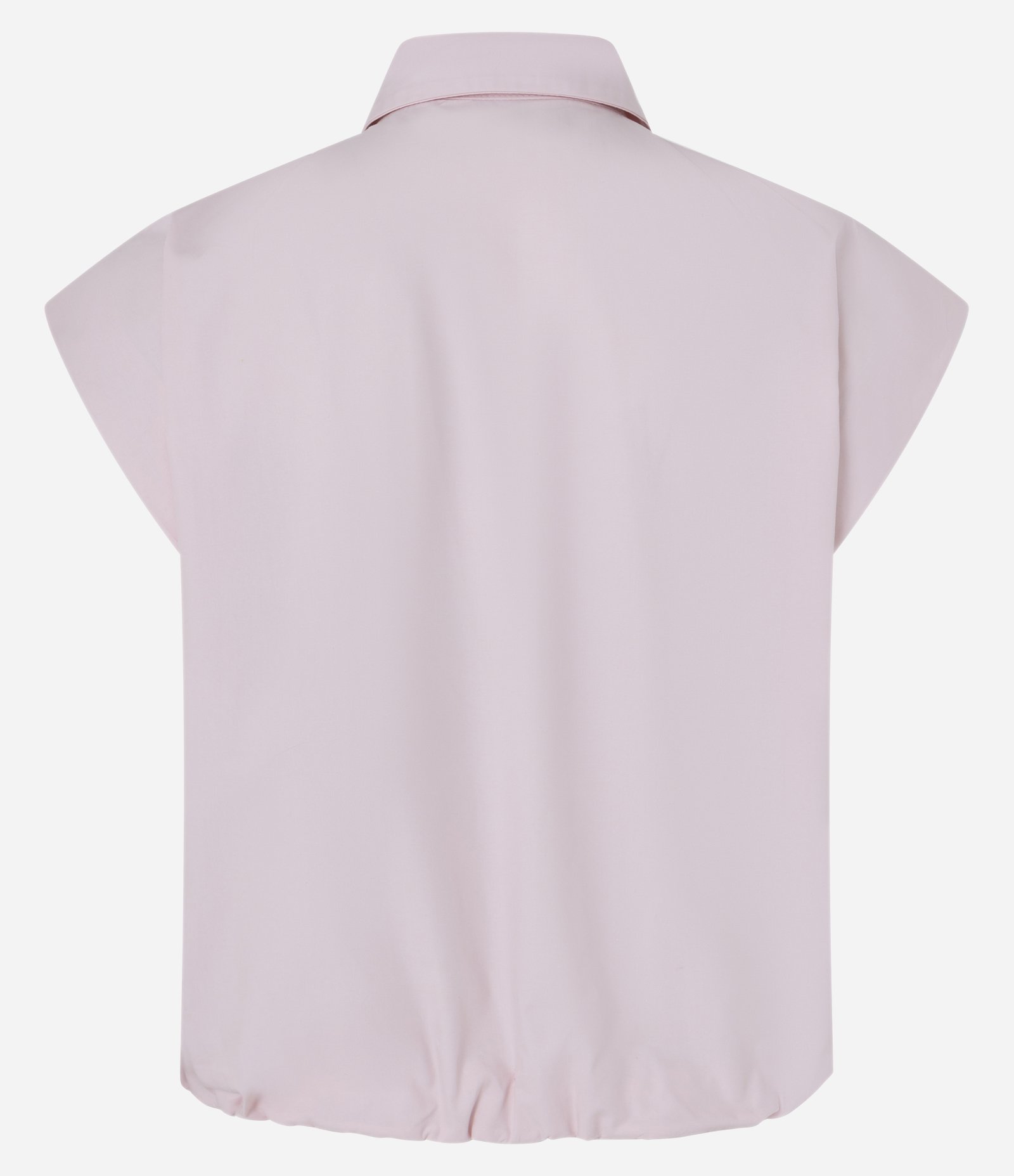 Blusa Regular em Tricoline com Pregas nos Ombros Rosa 6