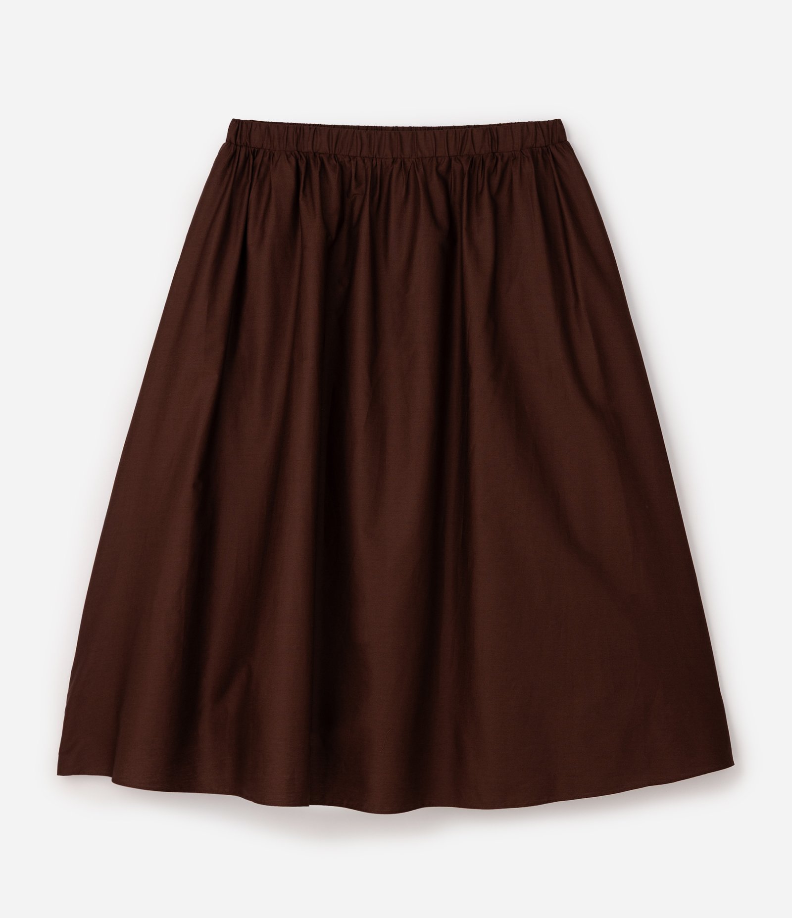 Saia Midi Tricoline com Bolsos Curve & Plus Size Marrom 5