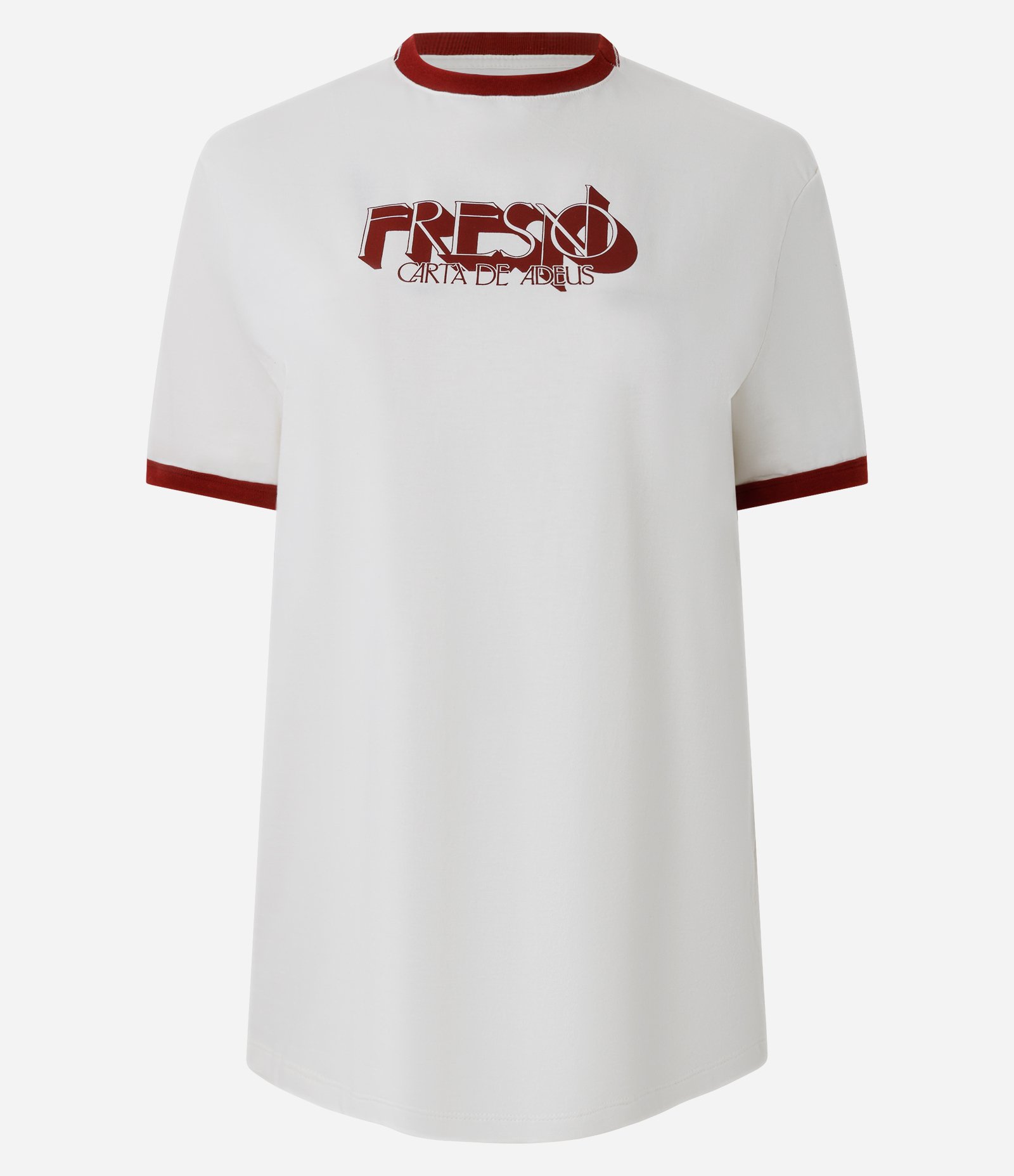 Camiseta em Algodão com Estampa Fresno Carta de Adeus Branco 5