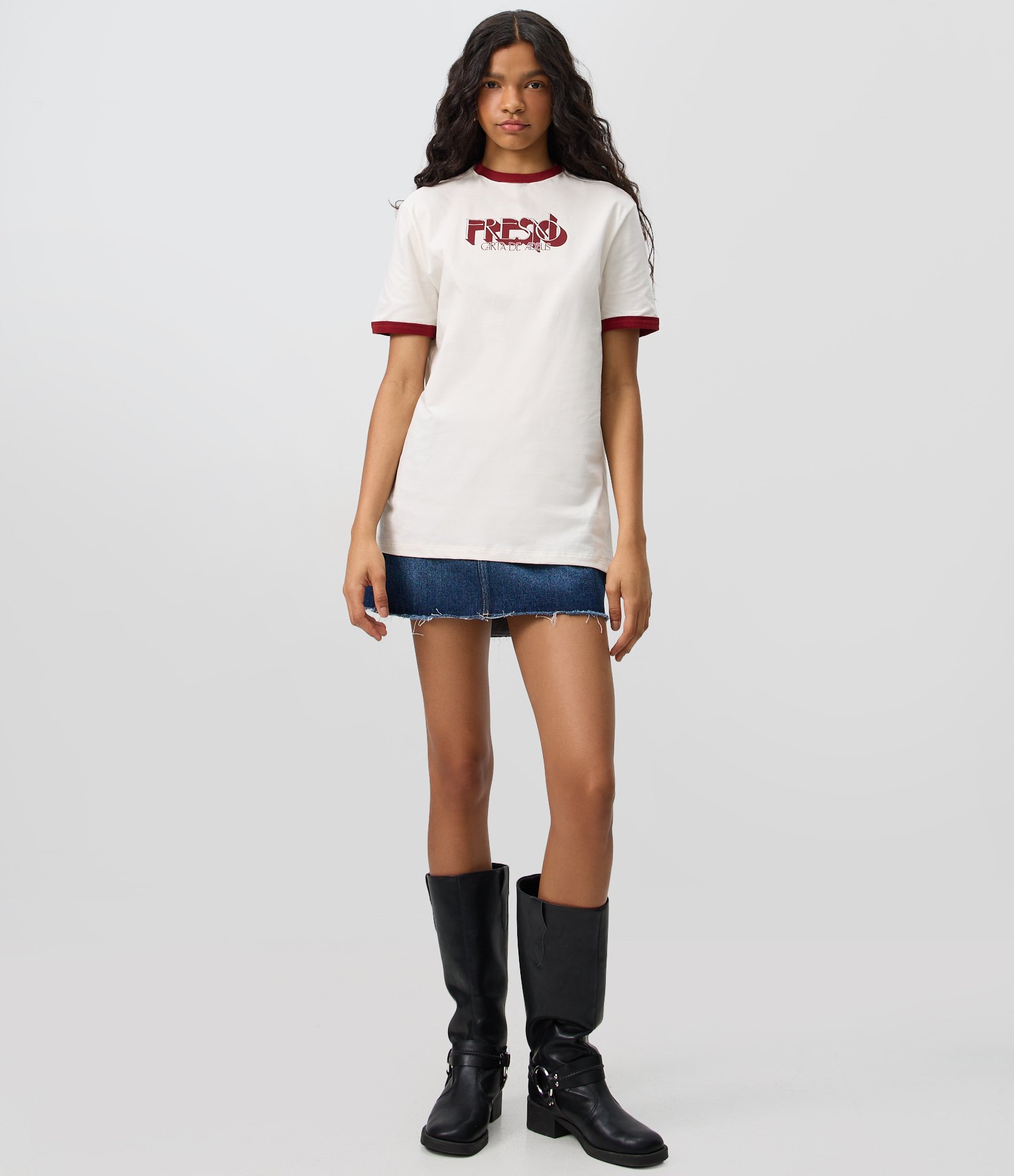 Camiseta em Algodão com Estampa Fresno Carta de Adeus Branco 2