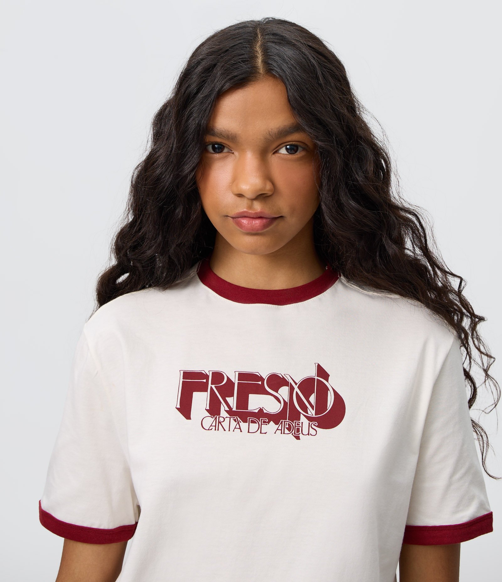 Camiseta em Algodão com Estampa Fresno Carta de Adeus Branco 3