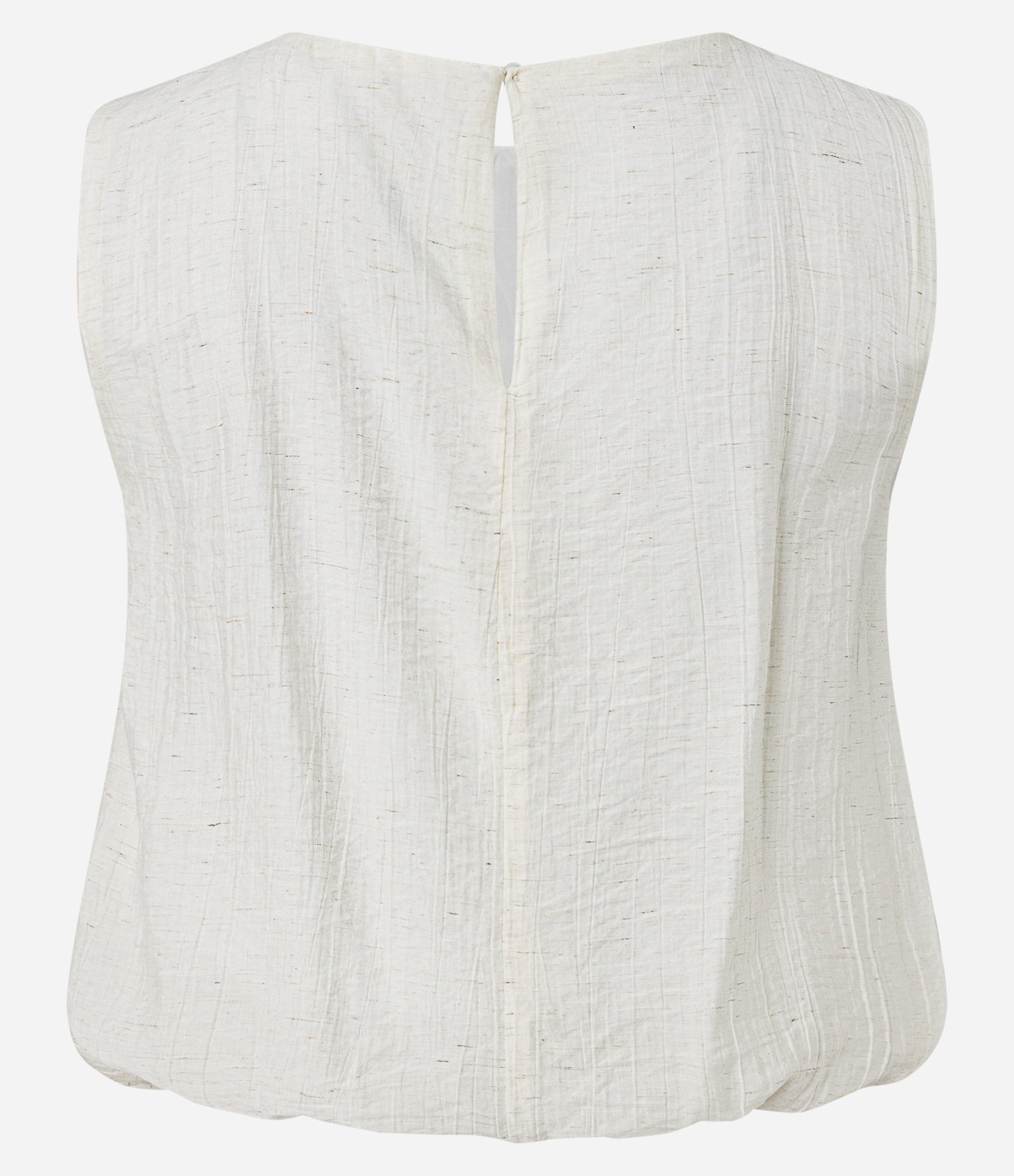 Blusa Balonê em Anarruga Texturizada Branco 6
