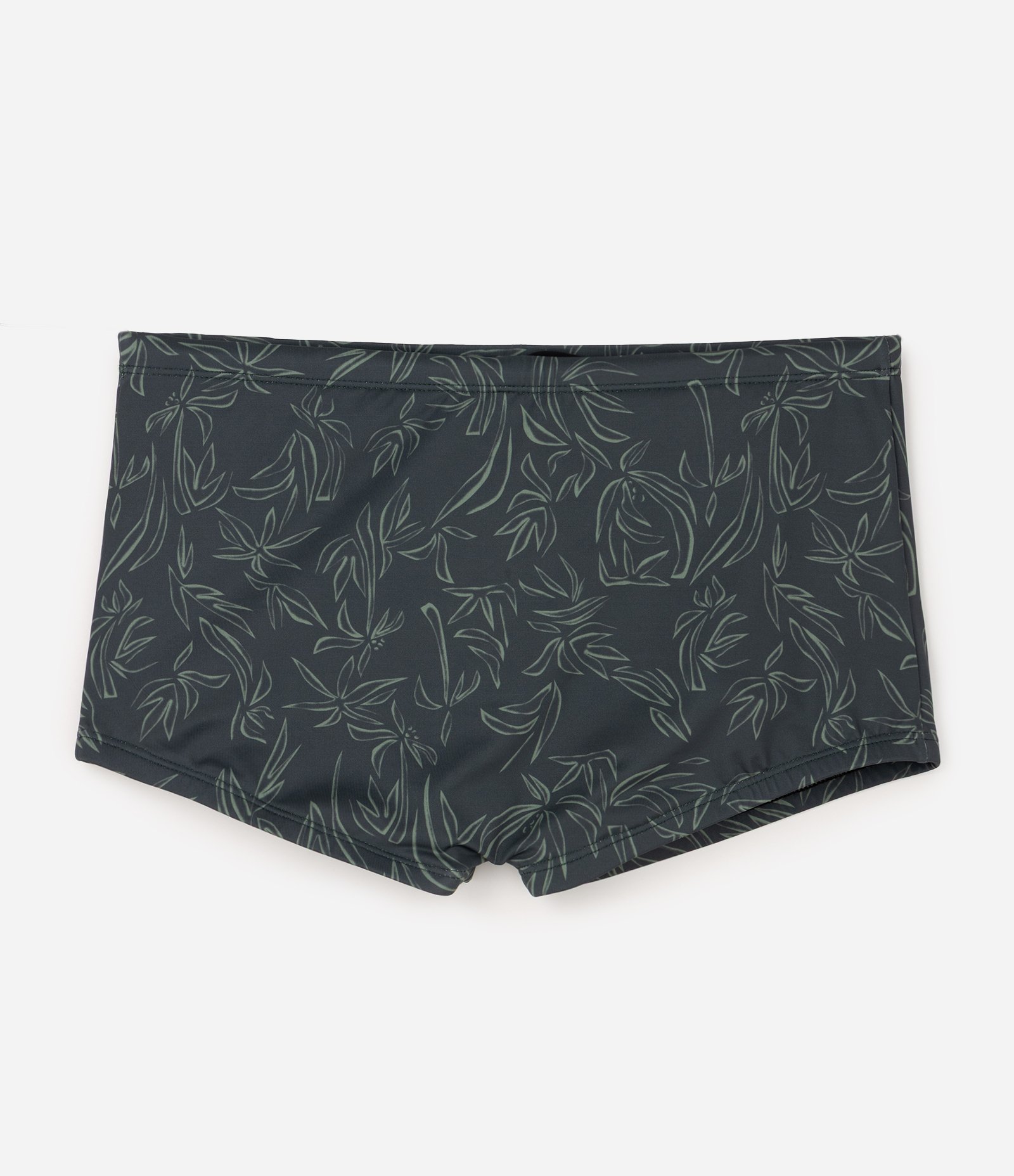 Sunga Boxer em Microfibra com Estampa Folhagens Verde 1