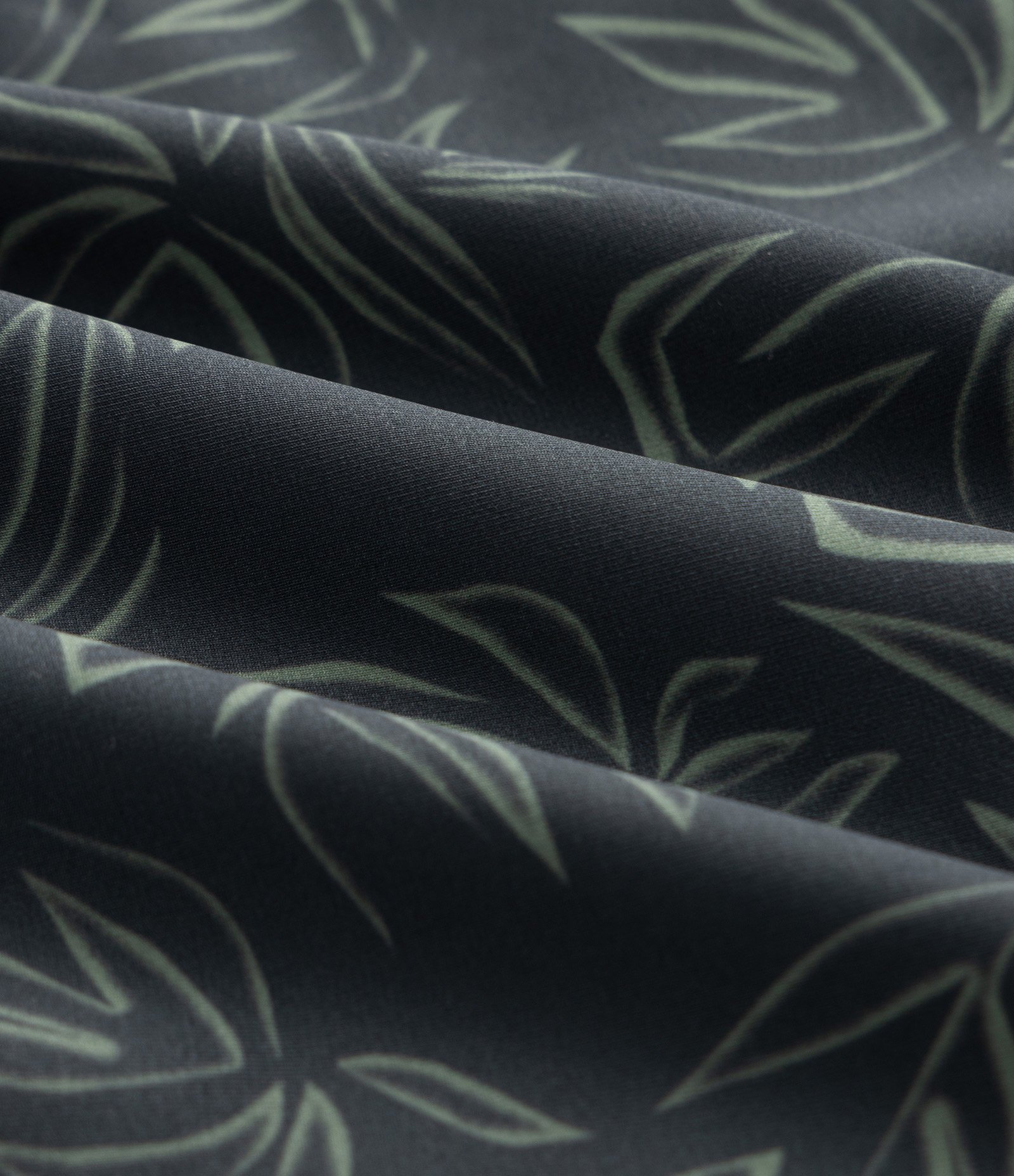Sunga Boxer em Microfibra com Estampa Folhagens Verde 3