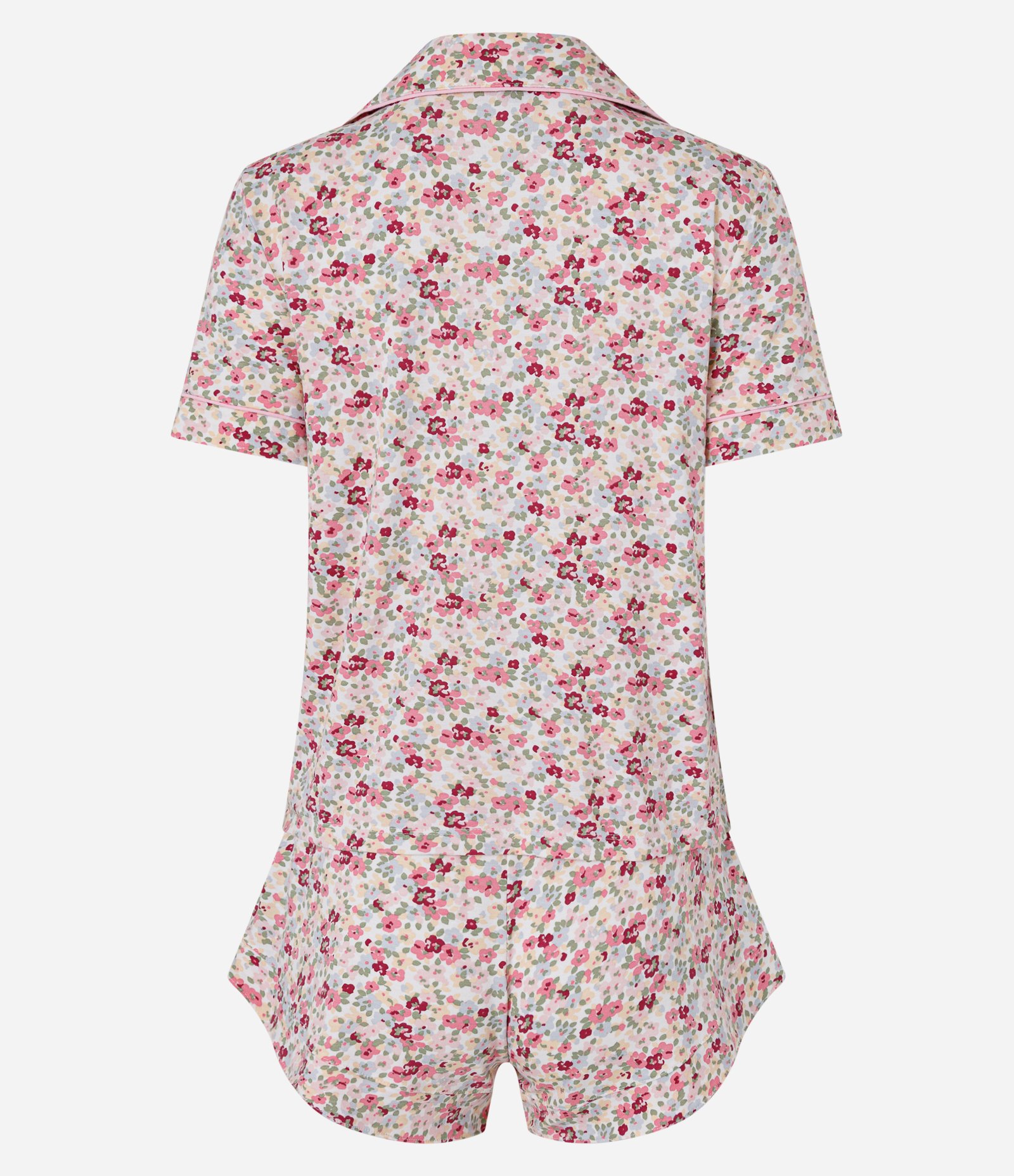 Pijama Curto Americano em Viscolycra com Estampa Floral Multicores 2