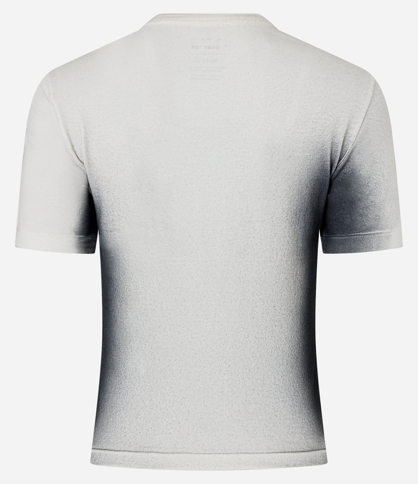 Camiseta Baby Tee com Lettering Shine em Brilho e Detalhe Lateral Contrastante Branco 5