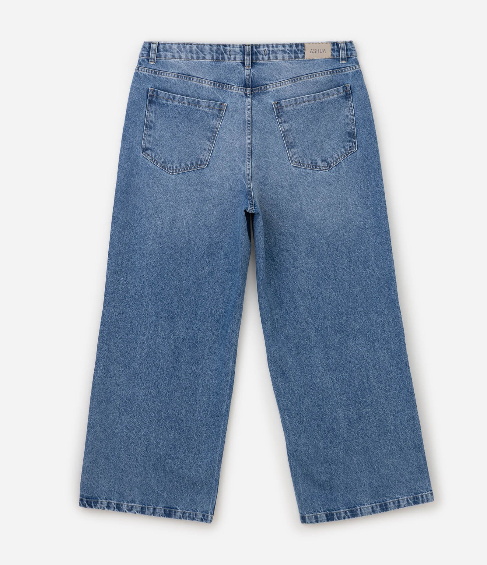 Calça Jeans Wide Leg Curve & Plus Size Azul 2
