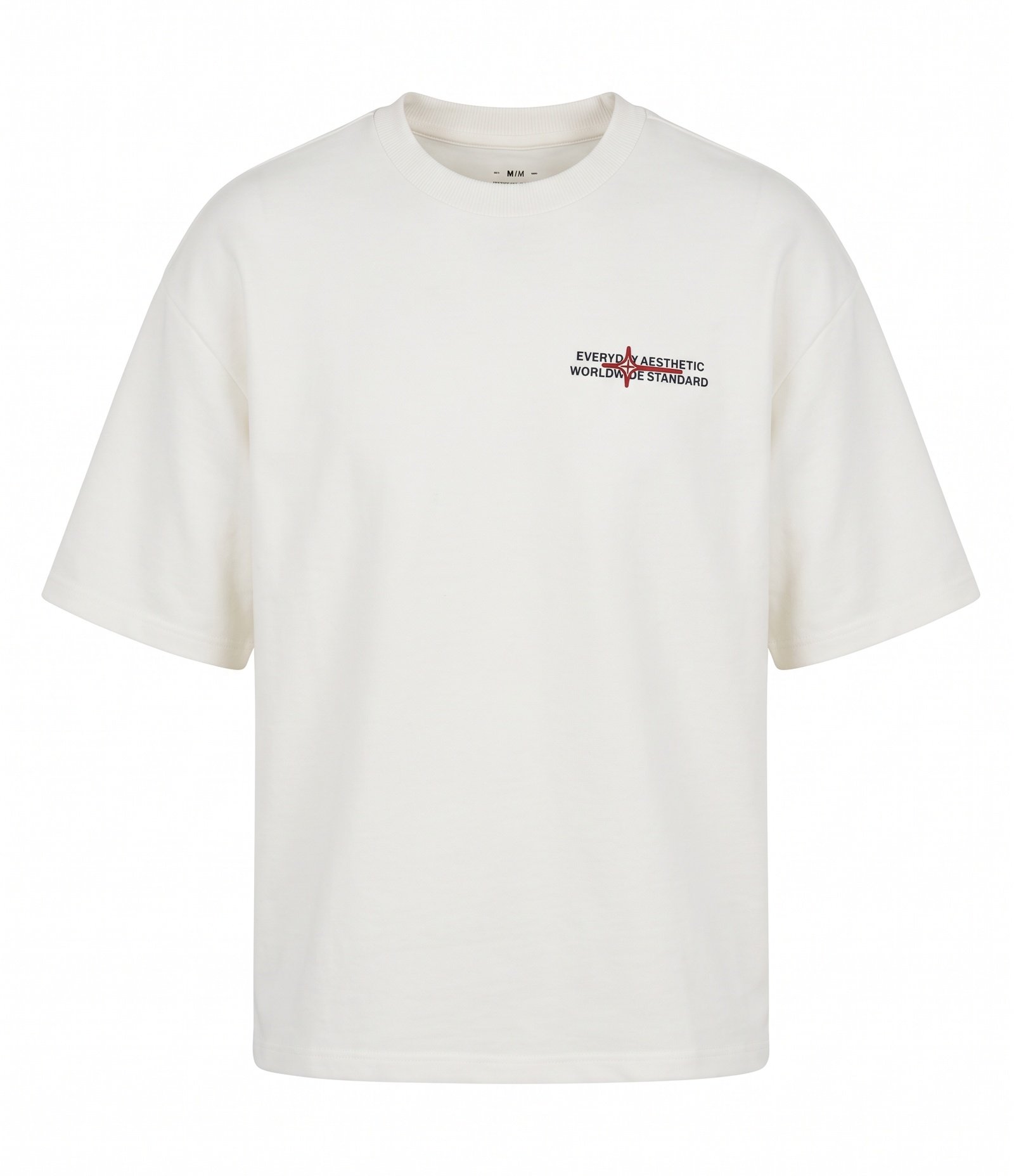 Camiseta Boxy Cropped em Suedine com Lettering Keep Forward Branco 5