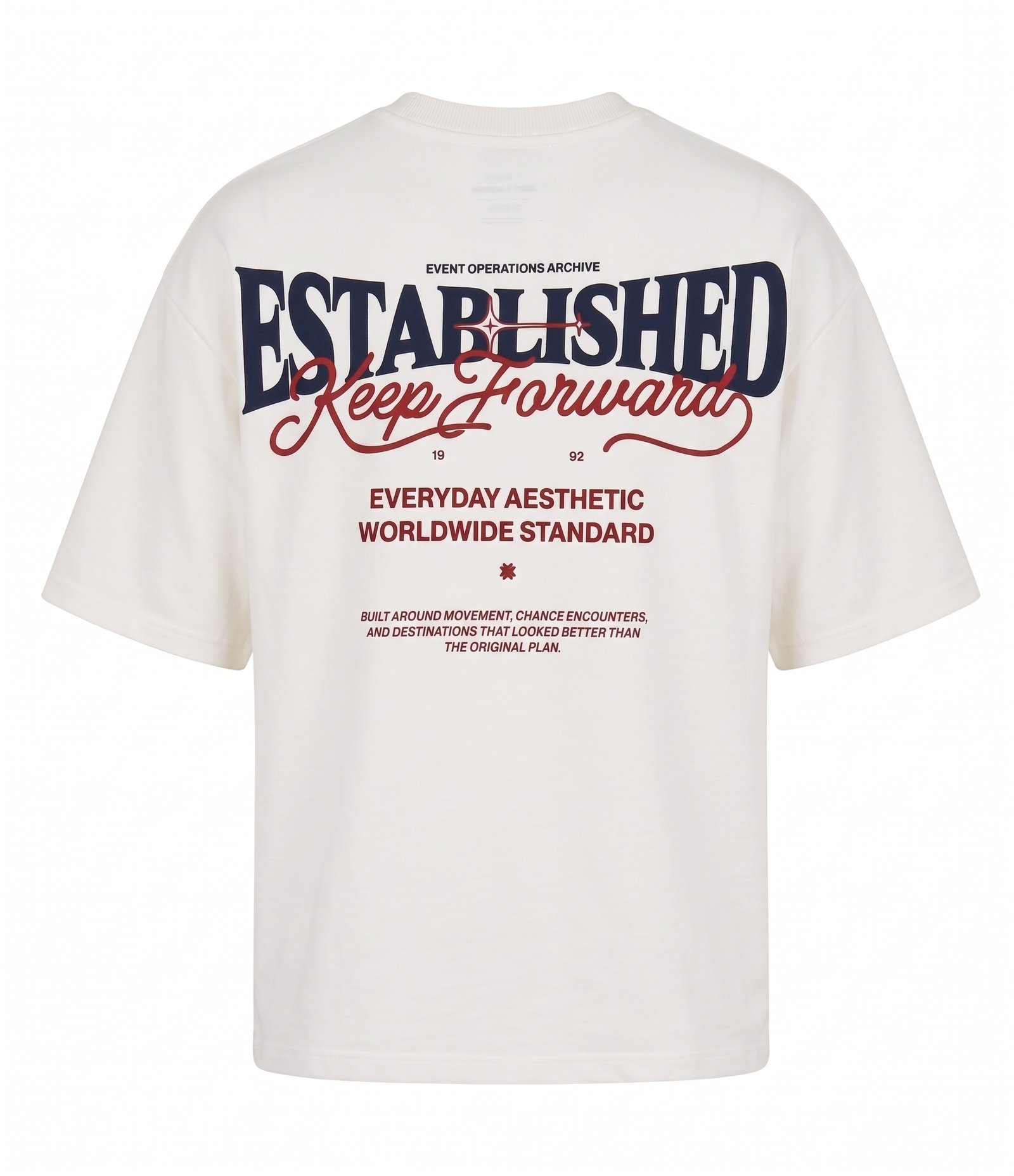 Camiseta Boxy Cropped em Suedine com Lettering Keep Forward Branco 6