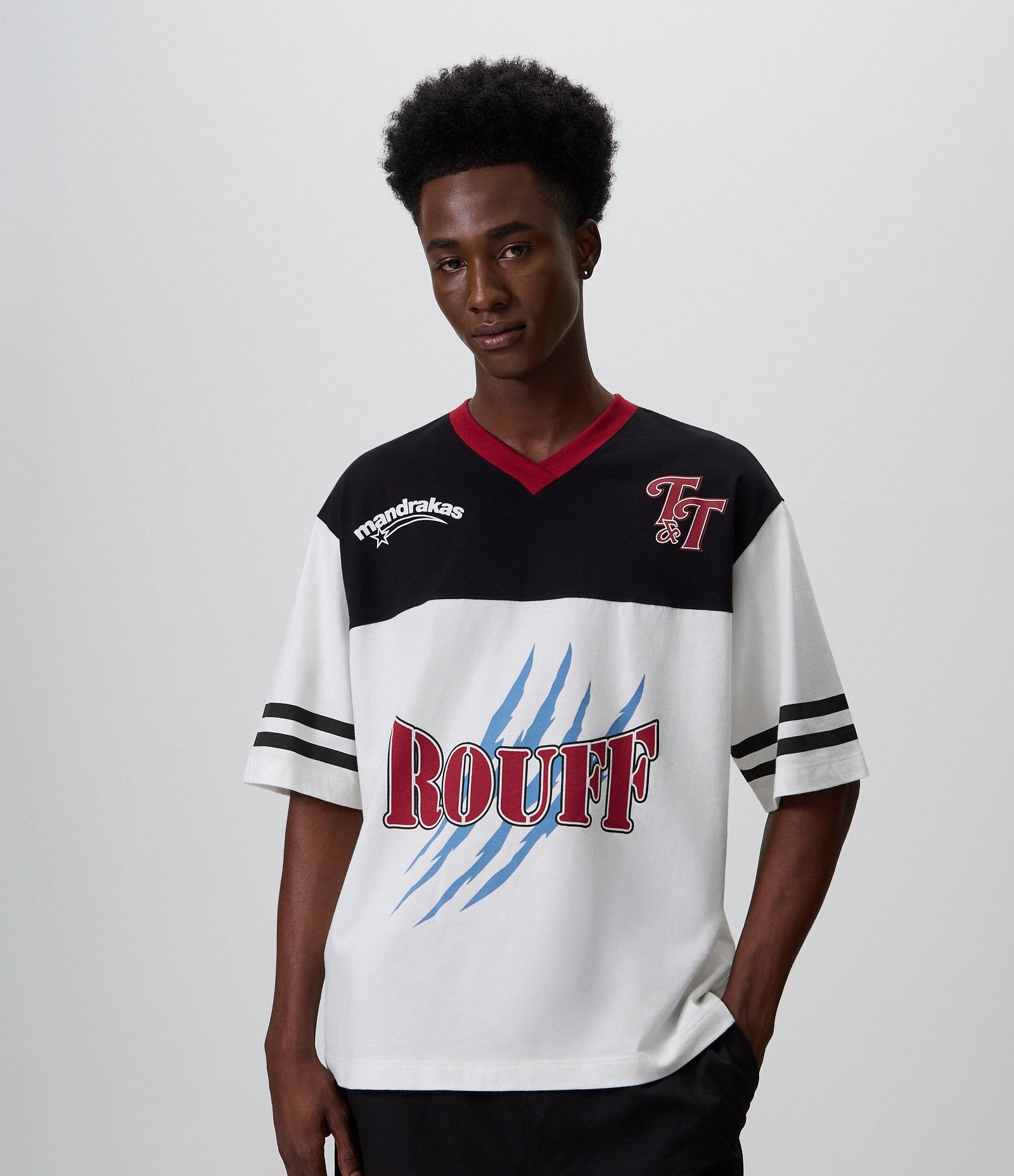 Camiseta Boxy em Algodão Tasha & Tracie Branco 1