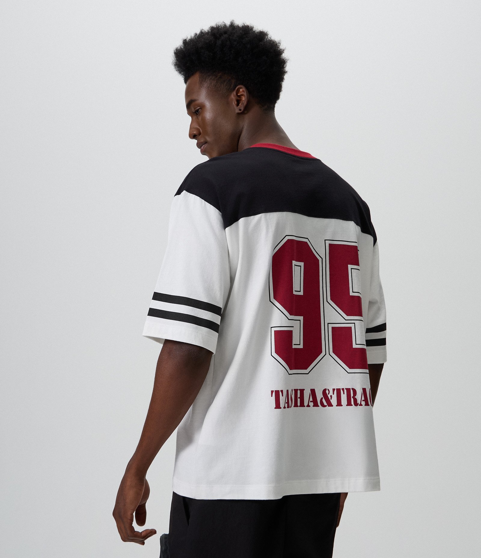 Camiseta Boxy em Algodão Tasha & Tracie Branco 3