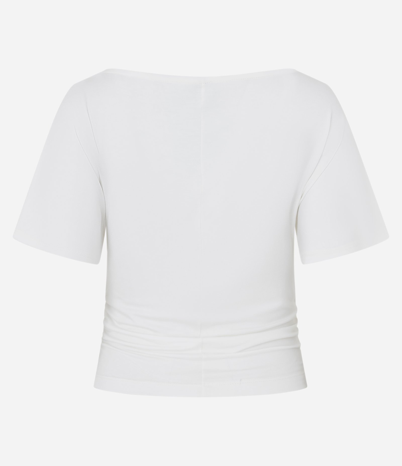 Blusa Ombro a Ombro com Franzidinho Branco 6