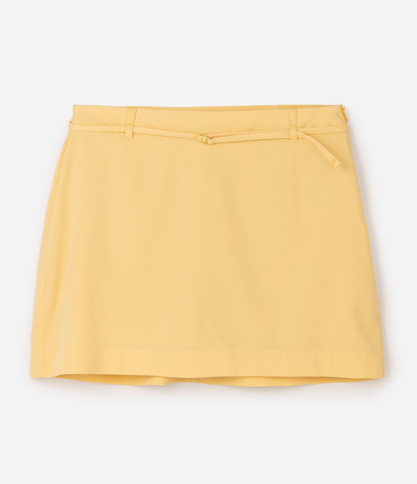 Short Saia Alfaiatado Curve & Plus Size Amarelo 5