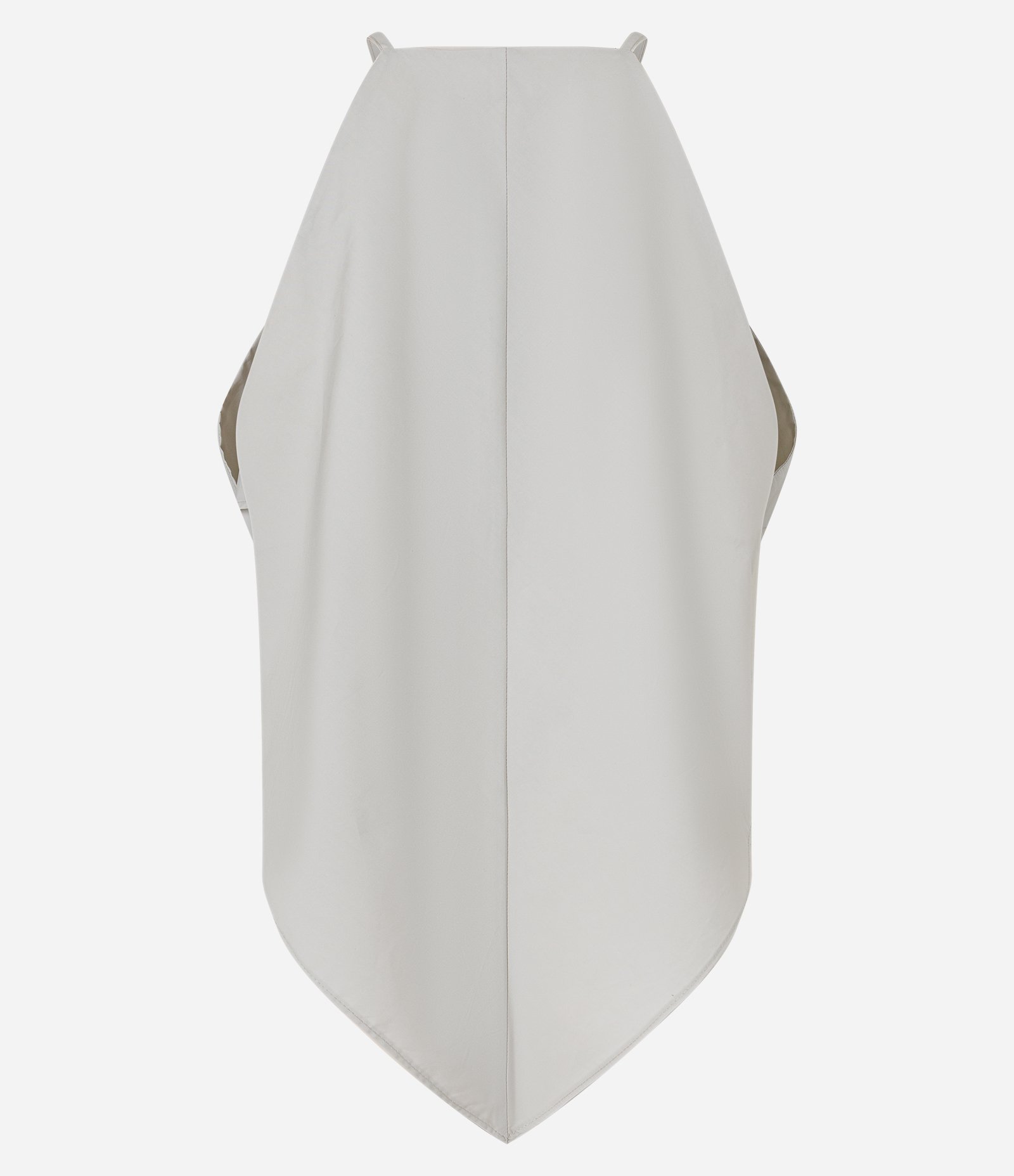 Blusa em Tricoline com Gola Halter e Barra em Ponta Branco 2