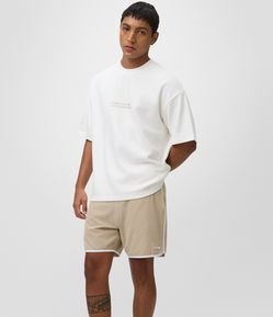 Bermuda de Banho com Linha na Barra e Lateral