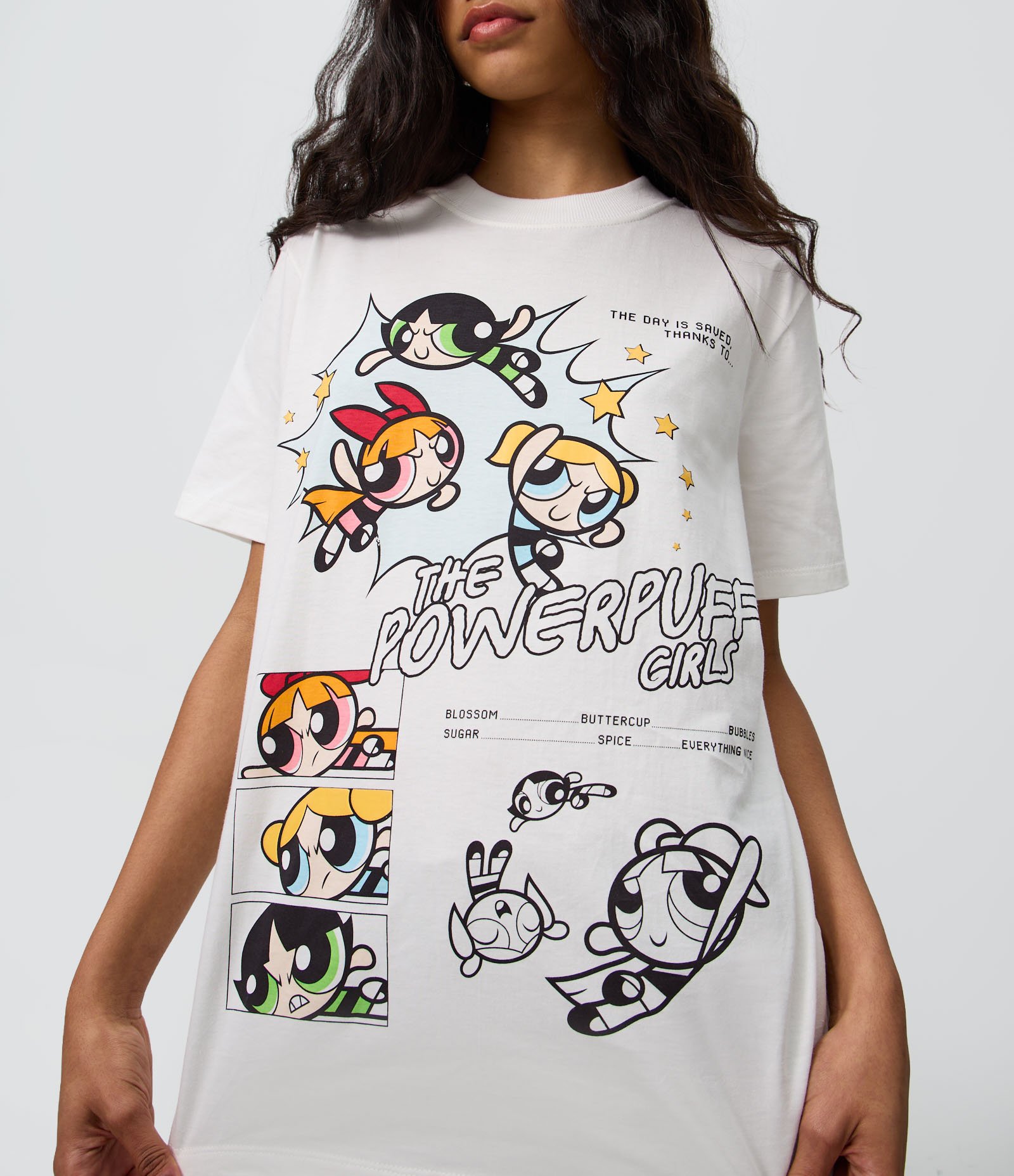 Camiseta em Algodão com Estampa Meninas Superpoderosas com Lettering Branco 3