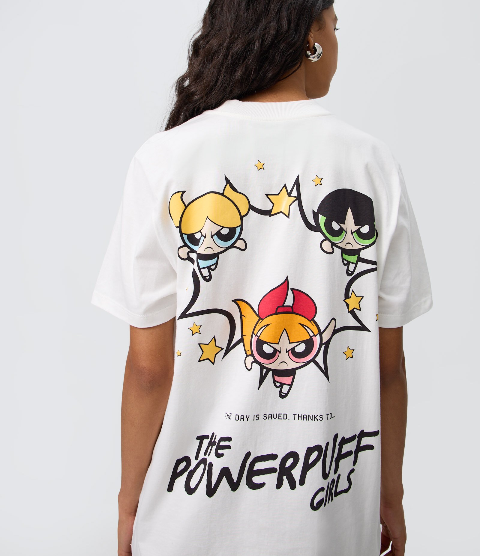 Camiseta em Algodão com Estampa Meninas Superpoderosas com Lettering Branco 4
