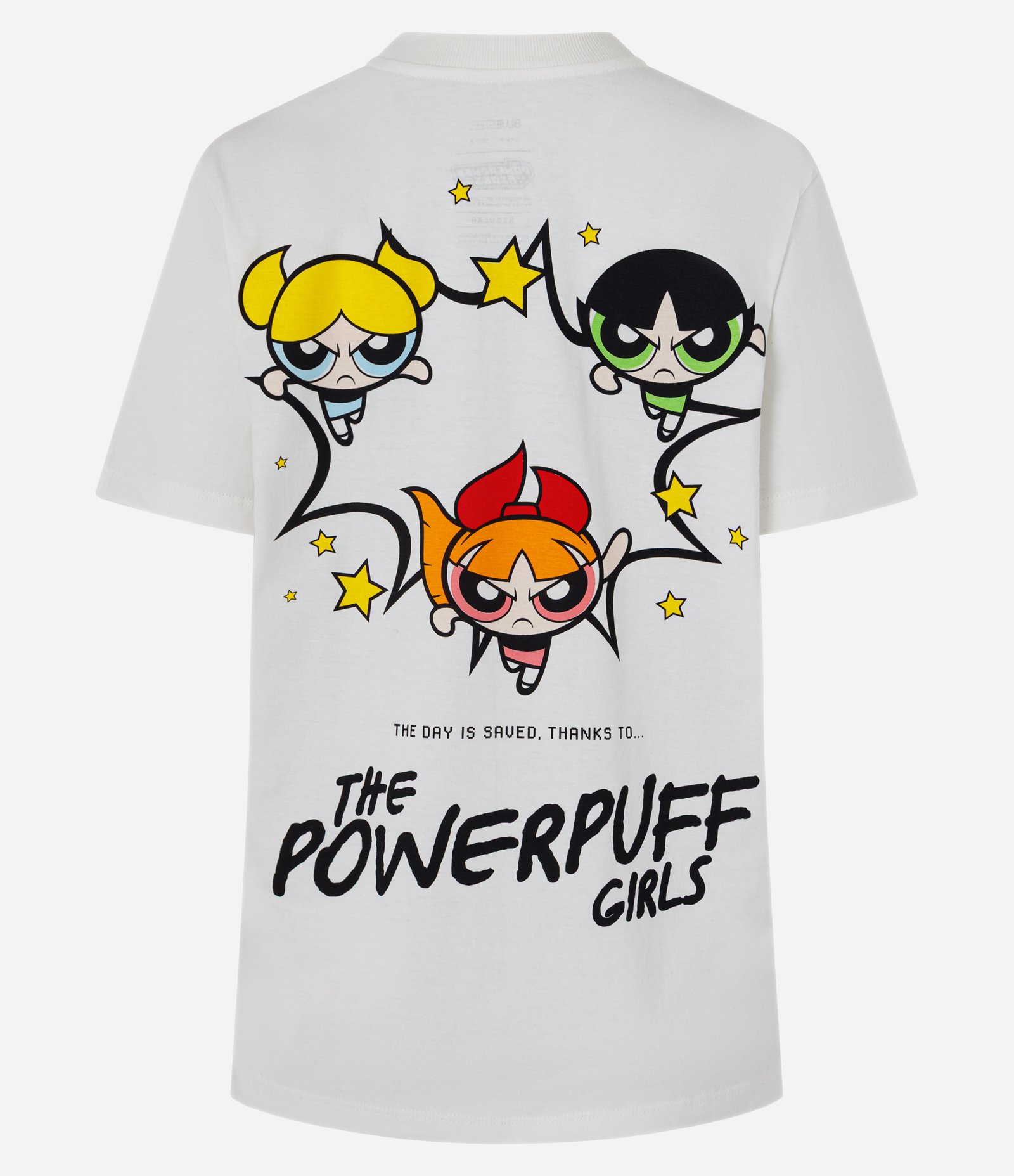 Camiseta em Algodão com Estampa Meninas Superpoderosas com Lettering Branco 6