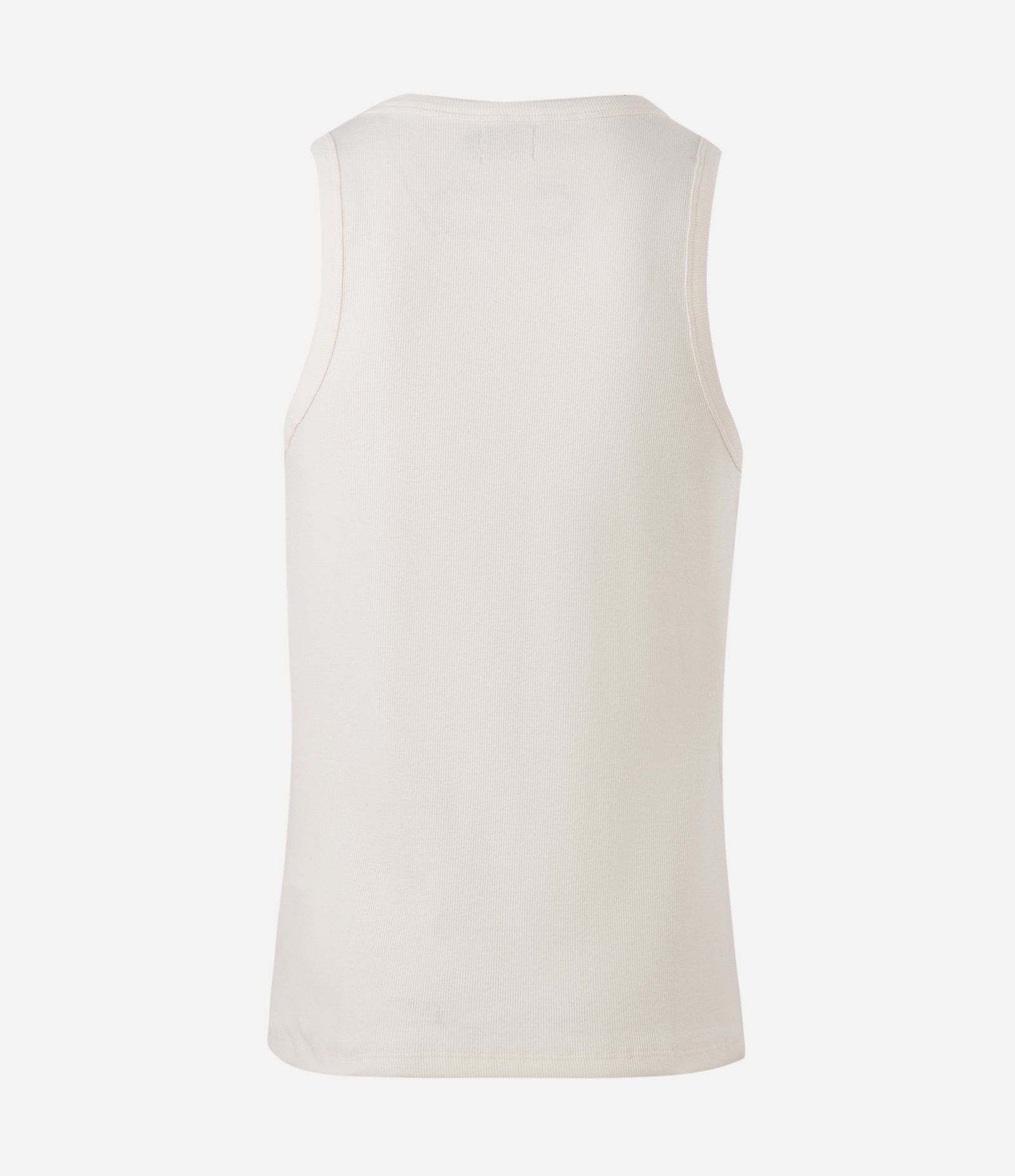 Regata Slim em Algodão Texturizado com Gola Henley Branco 6