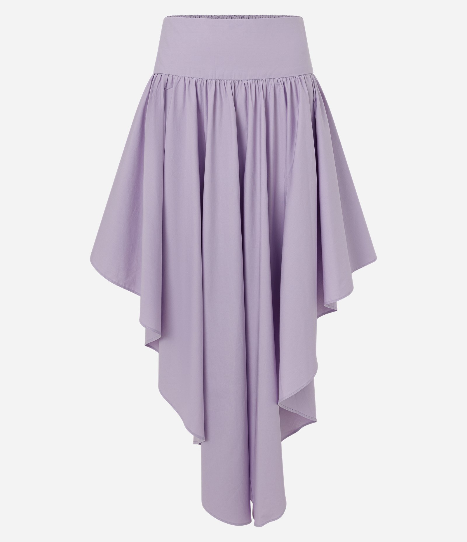Saia Assimétrica em Tricoline com Barra Fluida Roxo 6