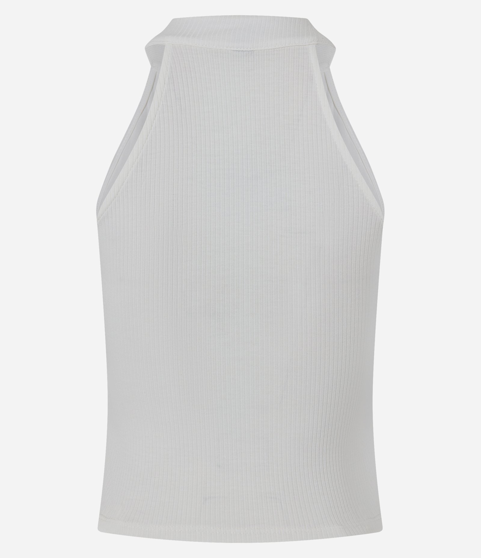 Blusa em Ribana com Gola Alta e Fechamento Alamar Branco 7
