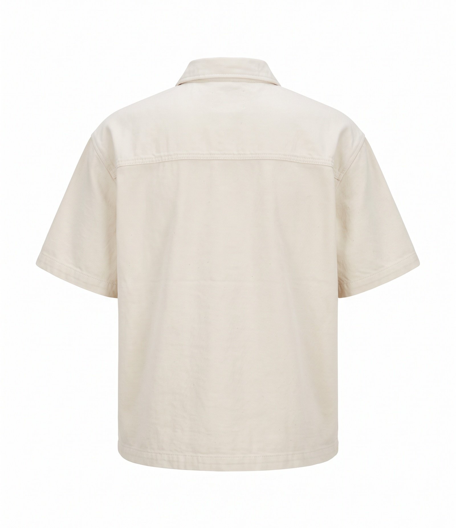 Camisa Boxy em Sarja com Bolsos Frontais Off White 2