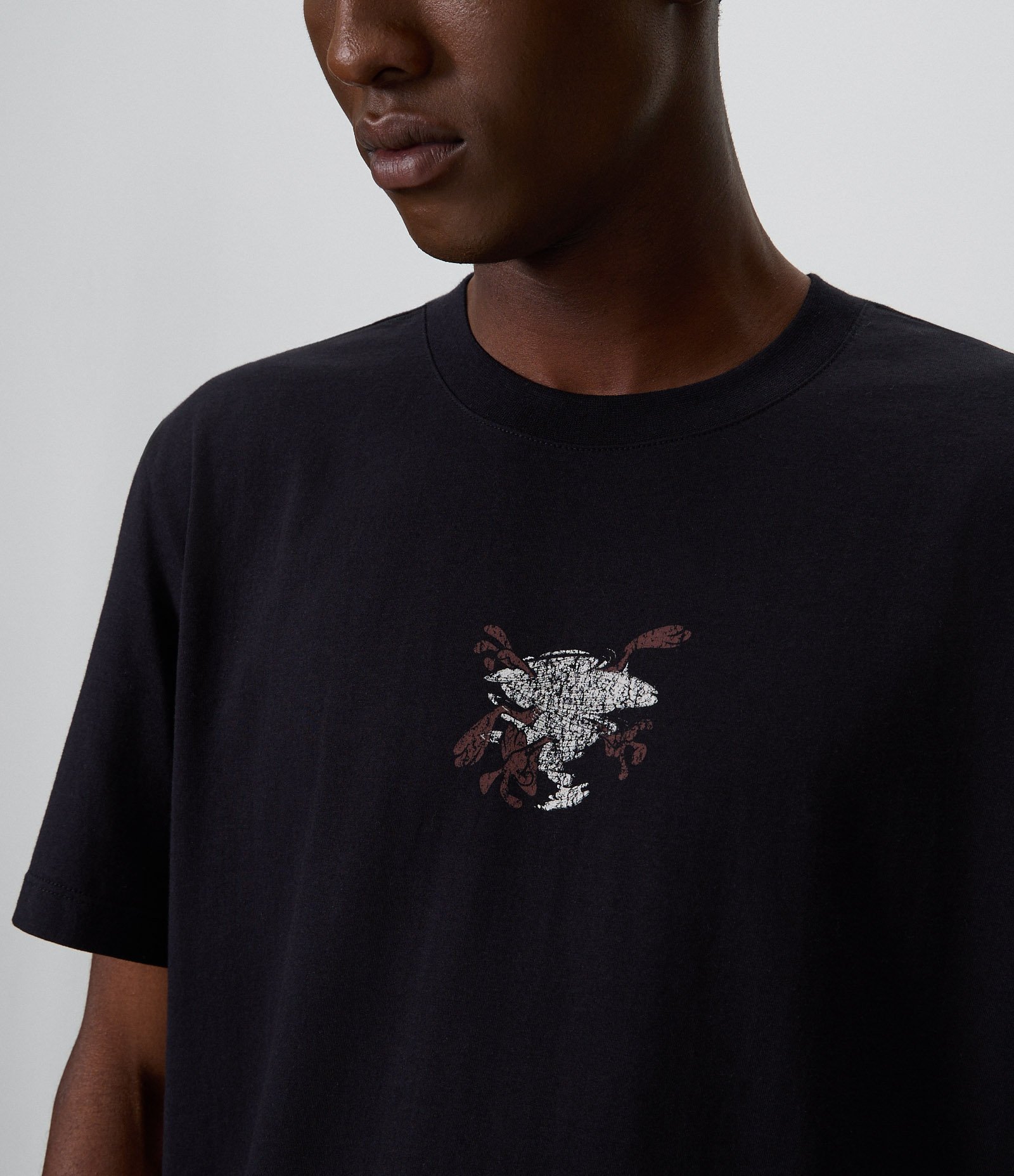 Camiseta Comfort em Algodão do Taz Mania Preto 5