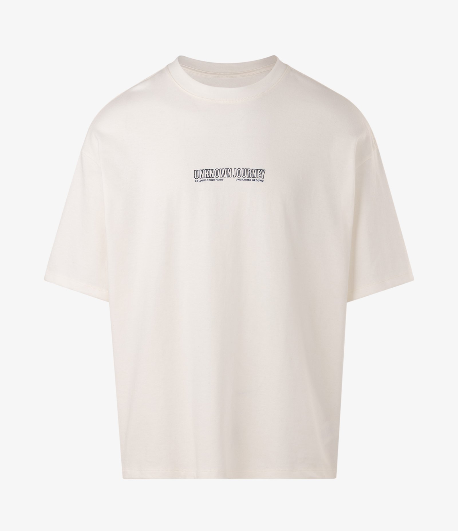 Camiseta Oversized em Algodão Unknown Journey Branco 1