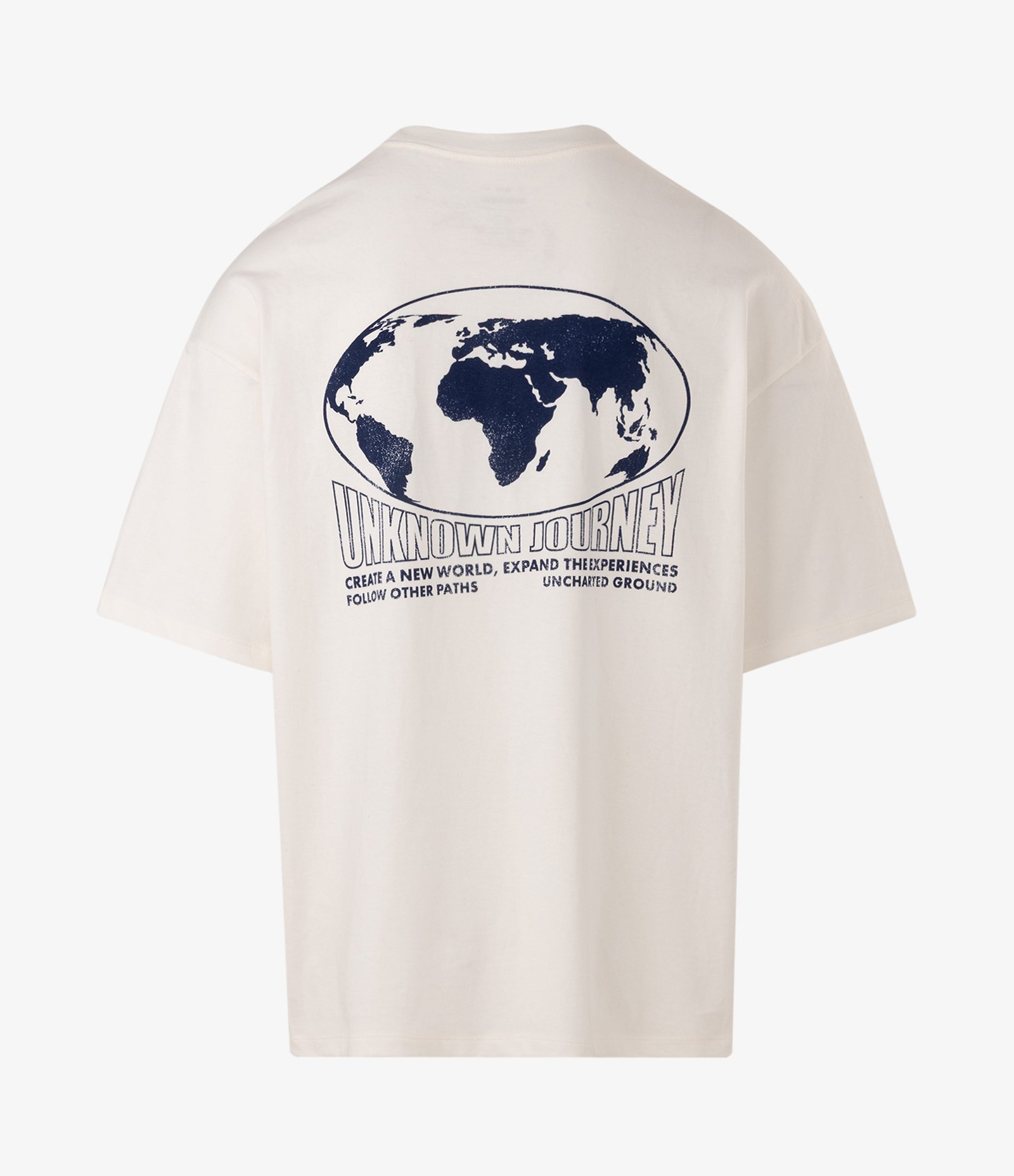 Camiseta Oversized em Algodão Unknown Journey Branco 2