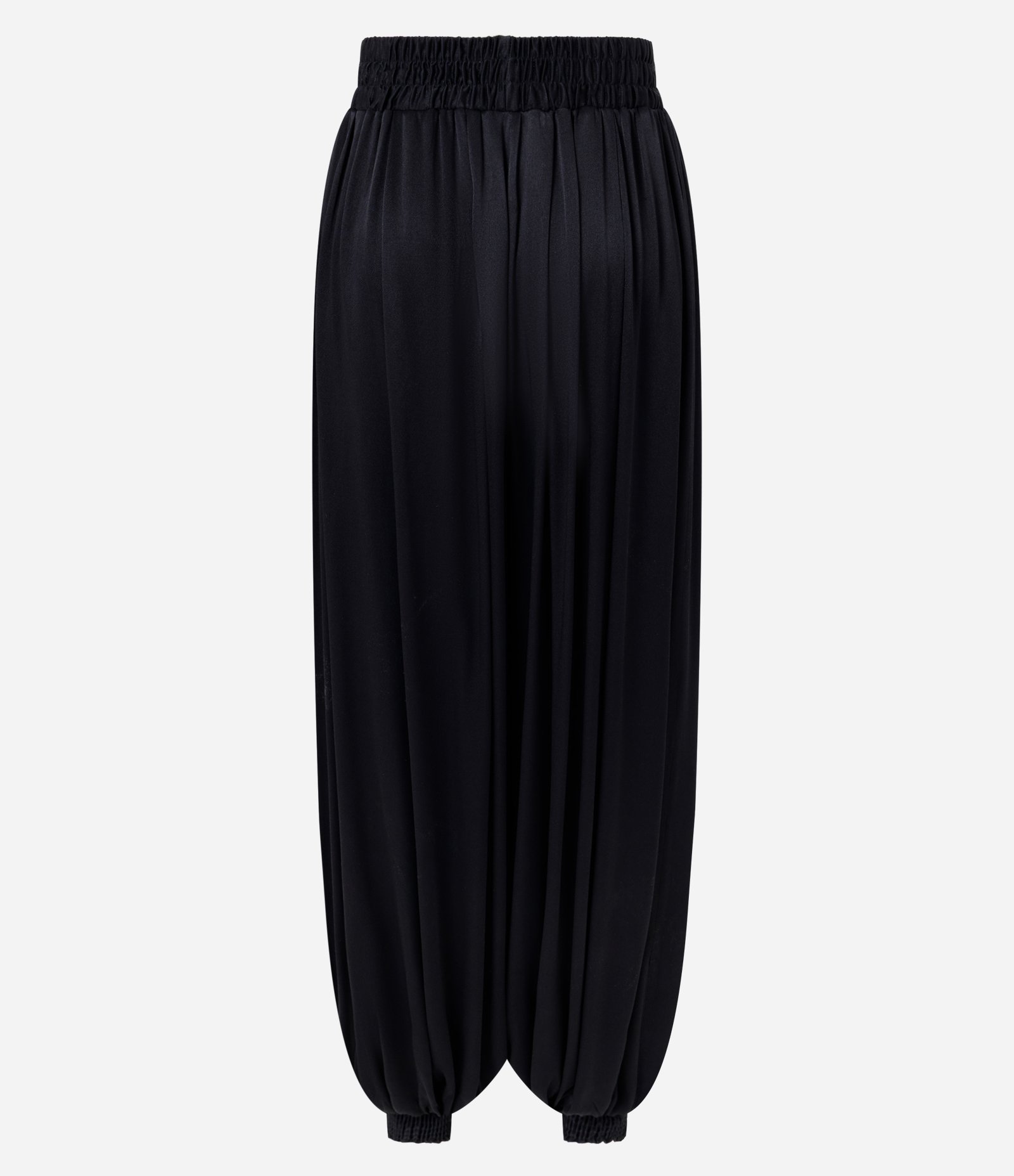 Calça Aladim em Viscose com Elástico no Cós Preto 6