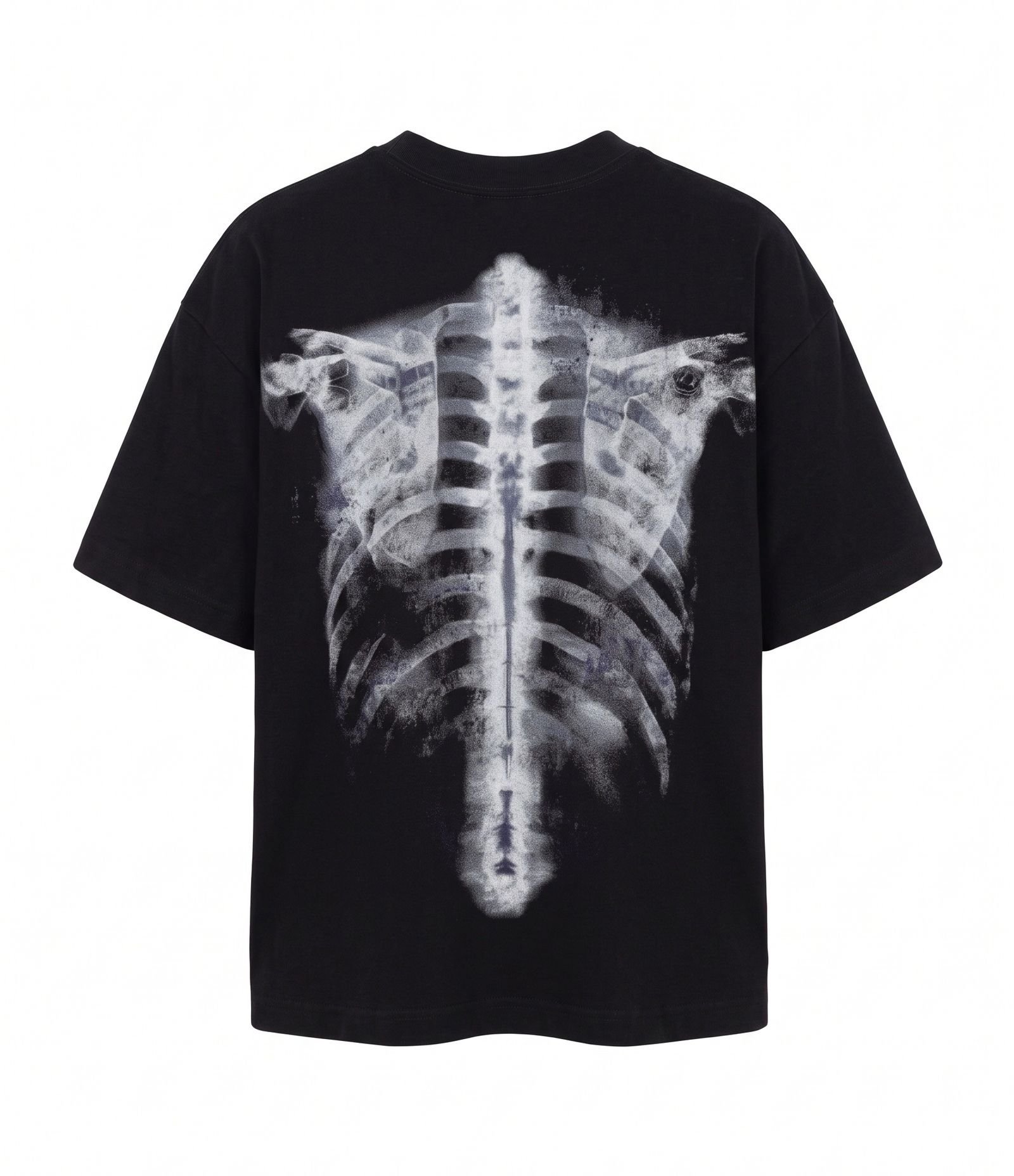 Camiseta Oversized em Algodão Heartless Brilha no Escuro Preto 2
