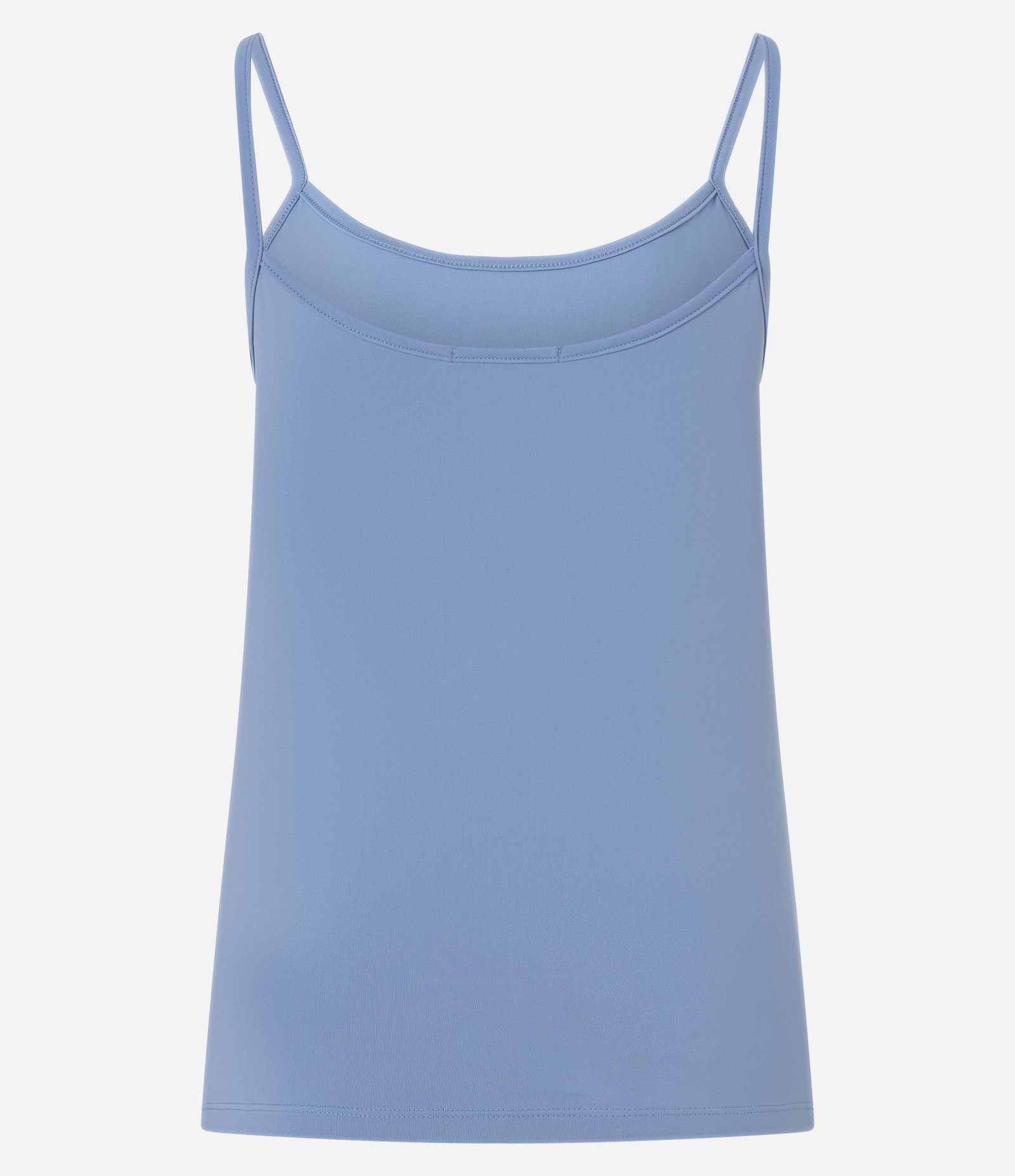 Blusa Básica em Poliamida com Alças Finas Azul Bebê 2