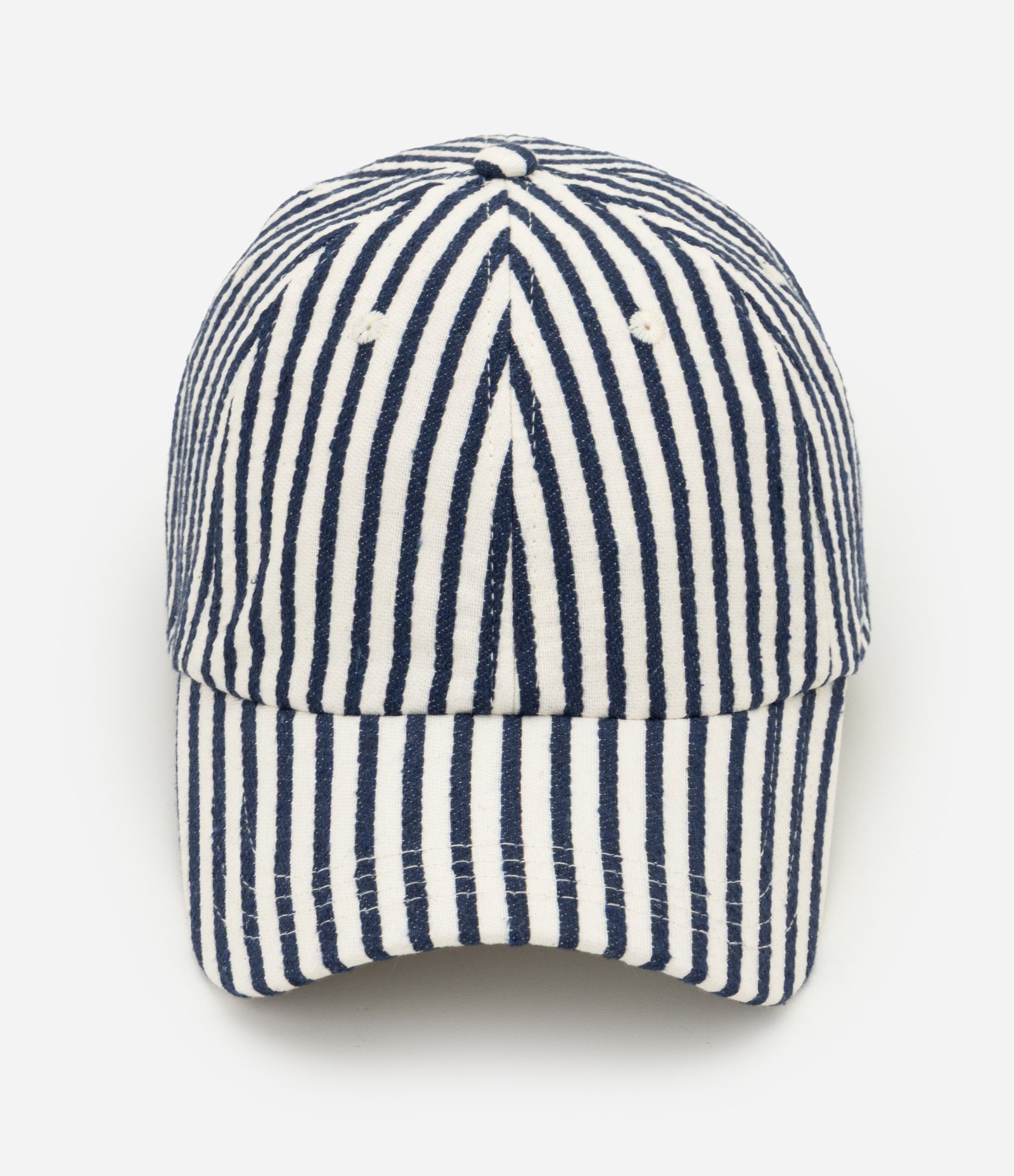 Boné Listrado com Aba Curva Azul 1