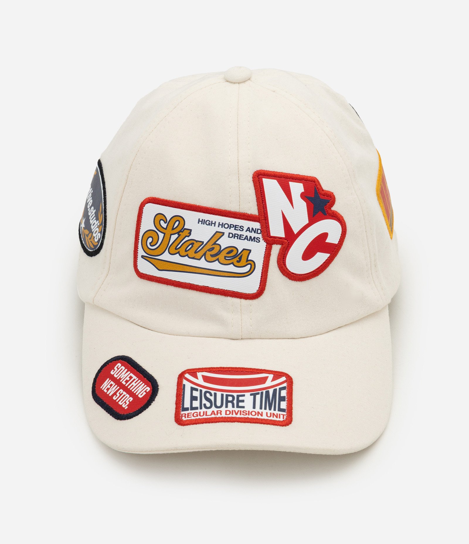 Boné Dad Hat em Algodão com Patches Aplicados Off White 1