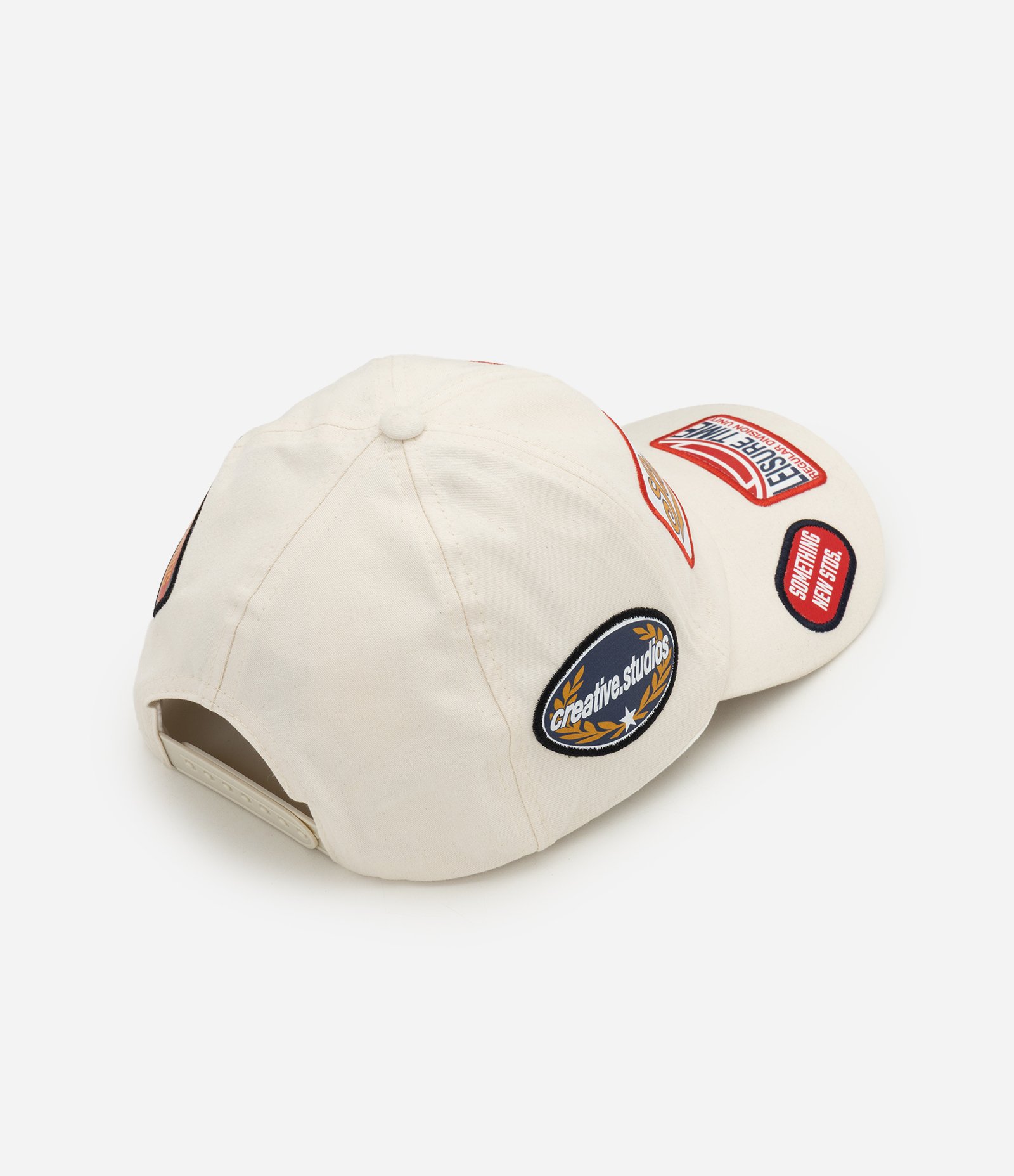 Boné Dad Hat em Algodão com Patches Aplicados Off White 3