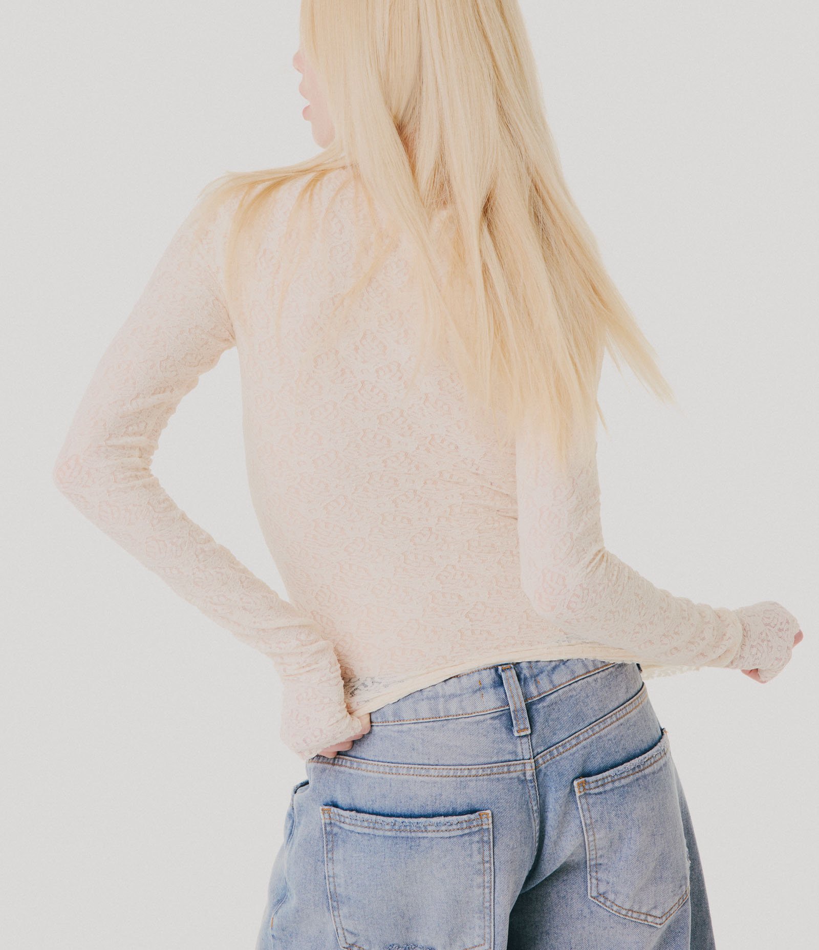 Blusa em Renda com Lettering Wilde Heart Branco 3
