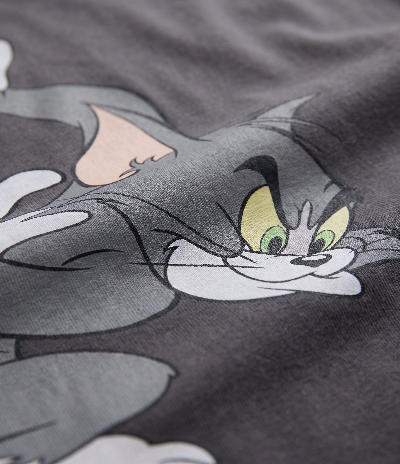 Pijama Curto Boxy em Algodão do Tom & Jerry Cinza 5