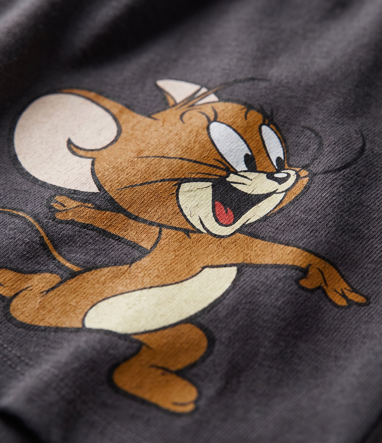 Pijama Curto Boxy em Algodão do Tom & Jerry Cinza 8
